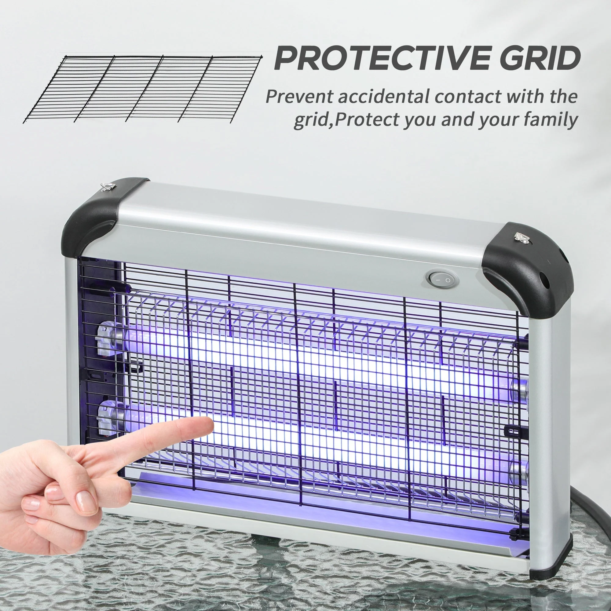 Free Standing Wall Hanging 30W Electric Fly Mosquito Killer 60? Coverage Electric Fly Zapper - Image 7