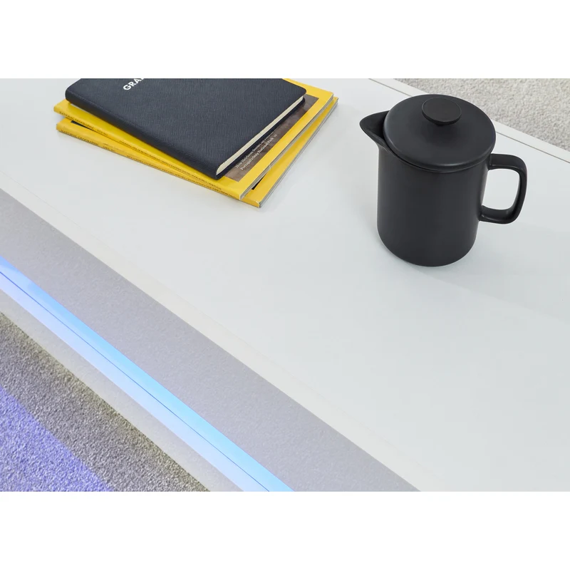 Galicia Extending Coffee Table White 1 Shelf 75cm - Image 3