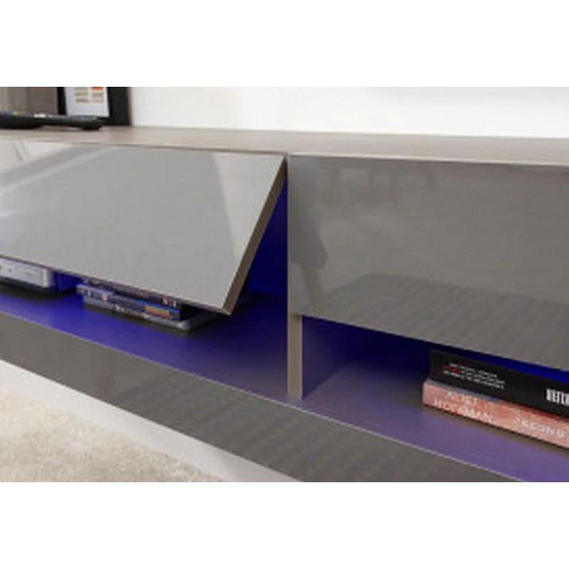 Galicia TV Unit Grey 2 Shelves 2 Doors - Image 5