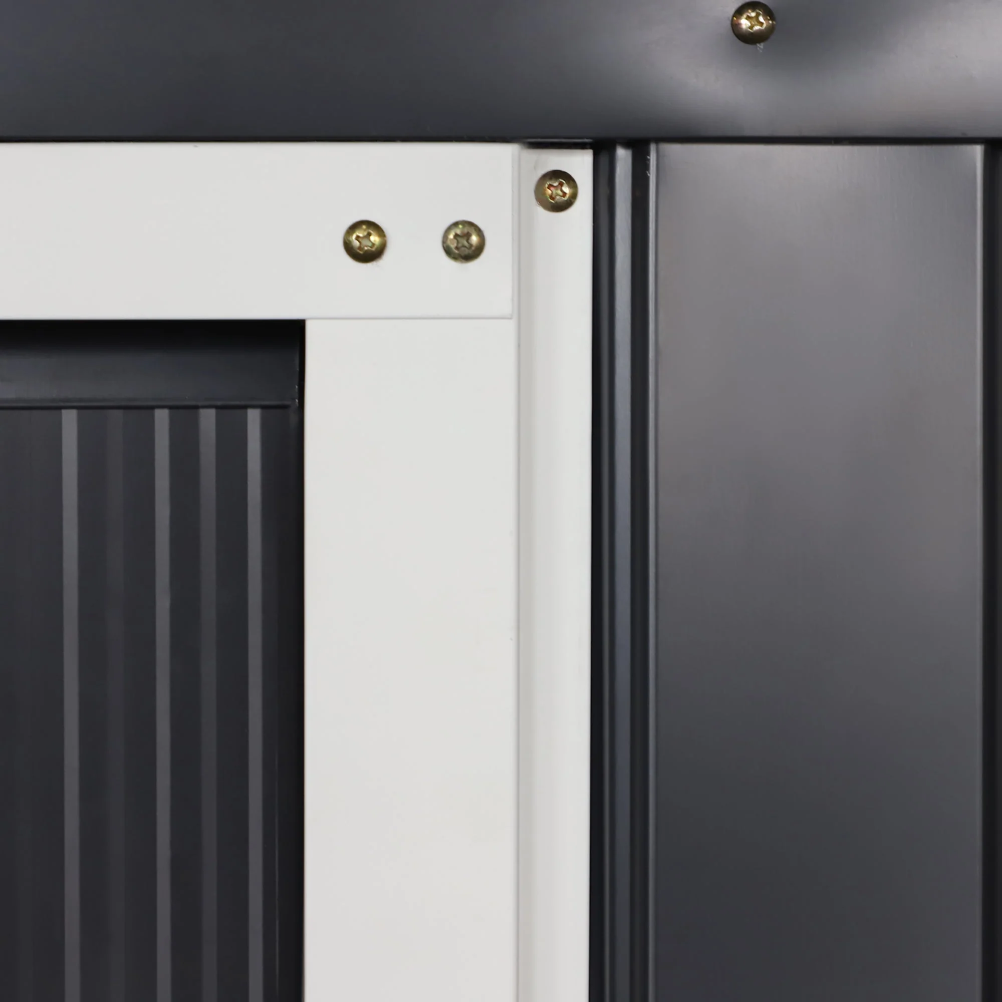 Galvanised 13 x 11' Sliding Double Door Apex Garden Shed With Ventilation Steel Grey by Steadfast - Image 7