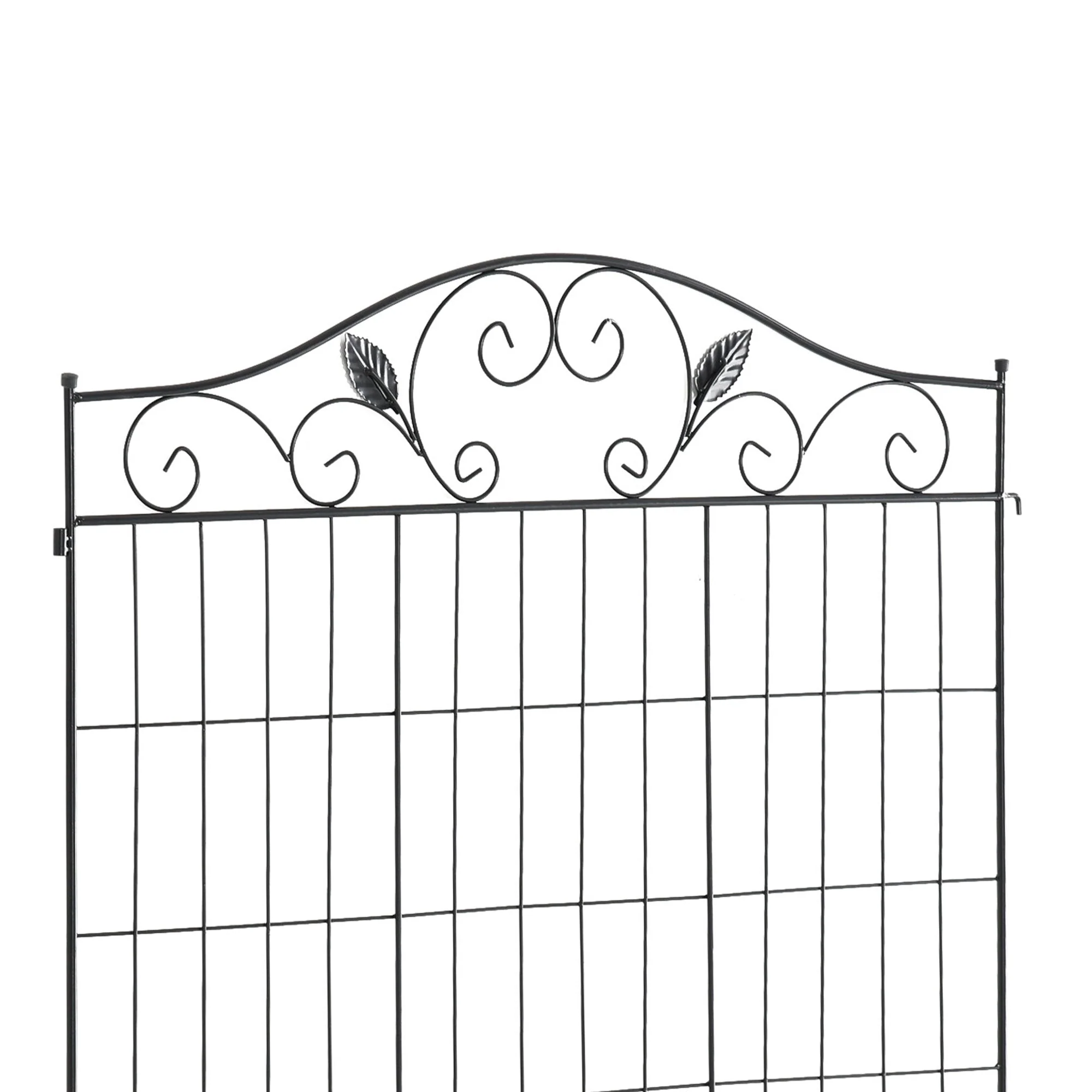 Garden Decorative Fence 4 Panels 44in x 12ft Steel Border Edging for Landscaping - Image 8