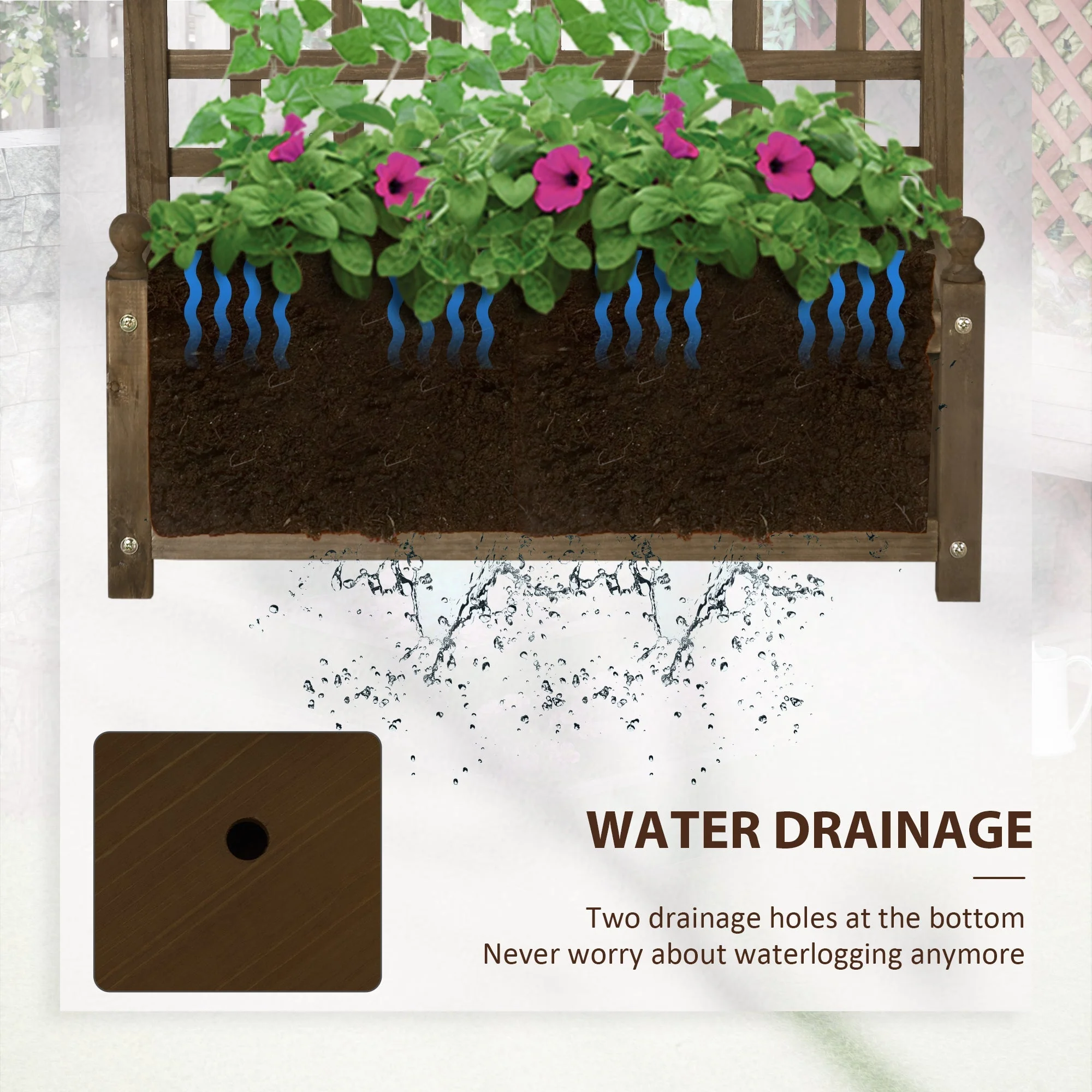 Garden Planters with Trellis for Climbing Vines - Image 4