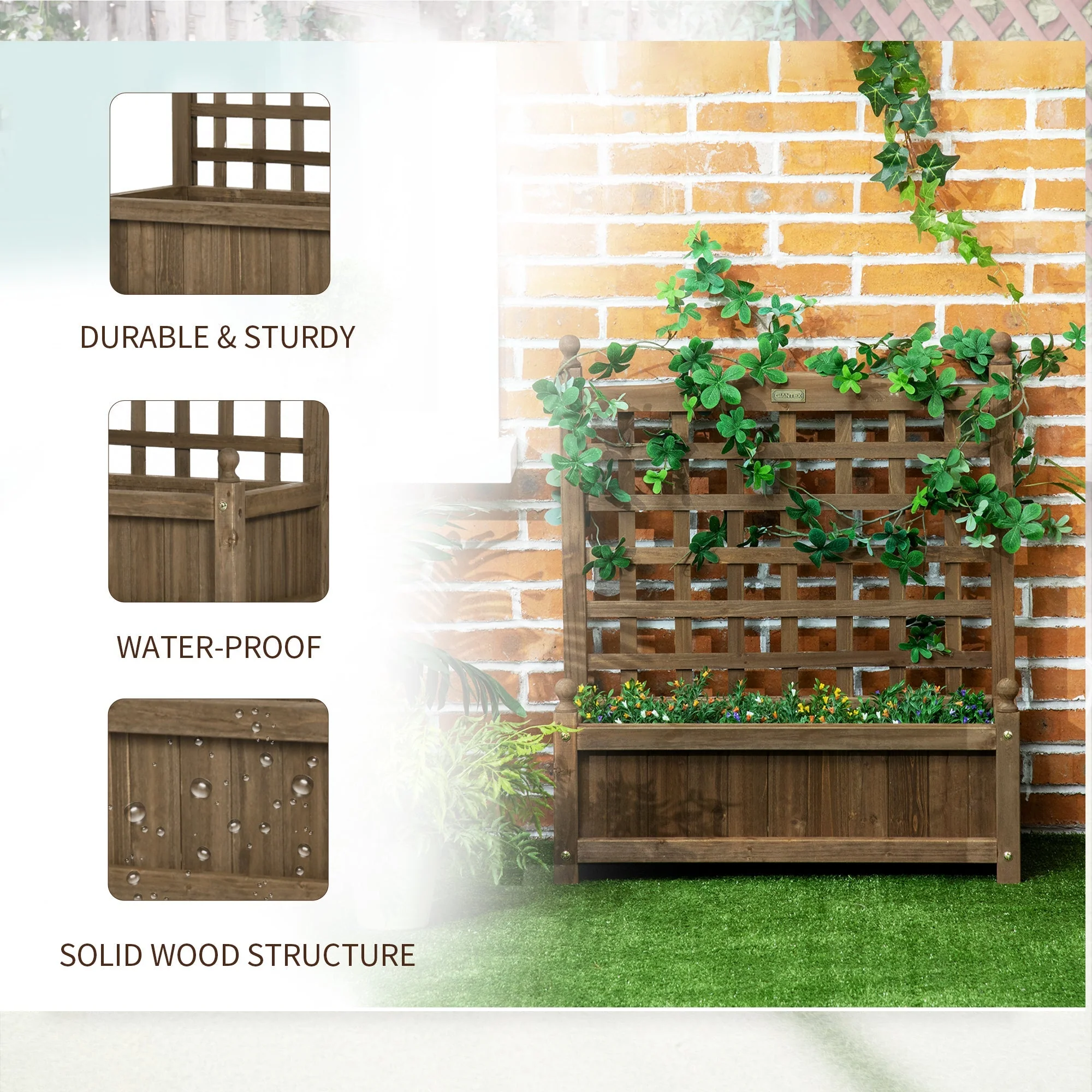 Garden Planters with Trellis for Climbing Vines - Image 5