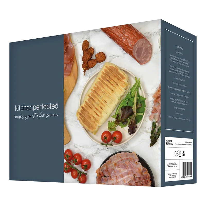 Health Grill And Panini Press By KitchenPerfected - Black And Steel - Image 4