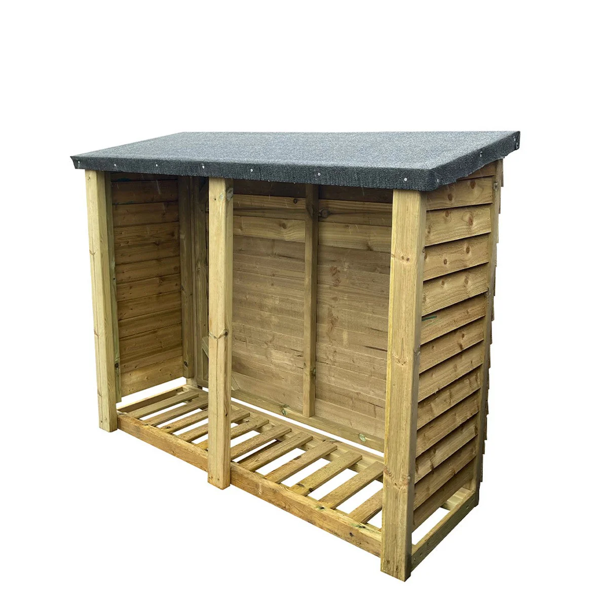 Heavy Duty Garden Log Store 120cm wide x 67cm deep by Churnet Valley - FLS64