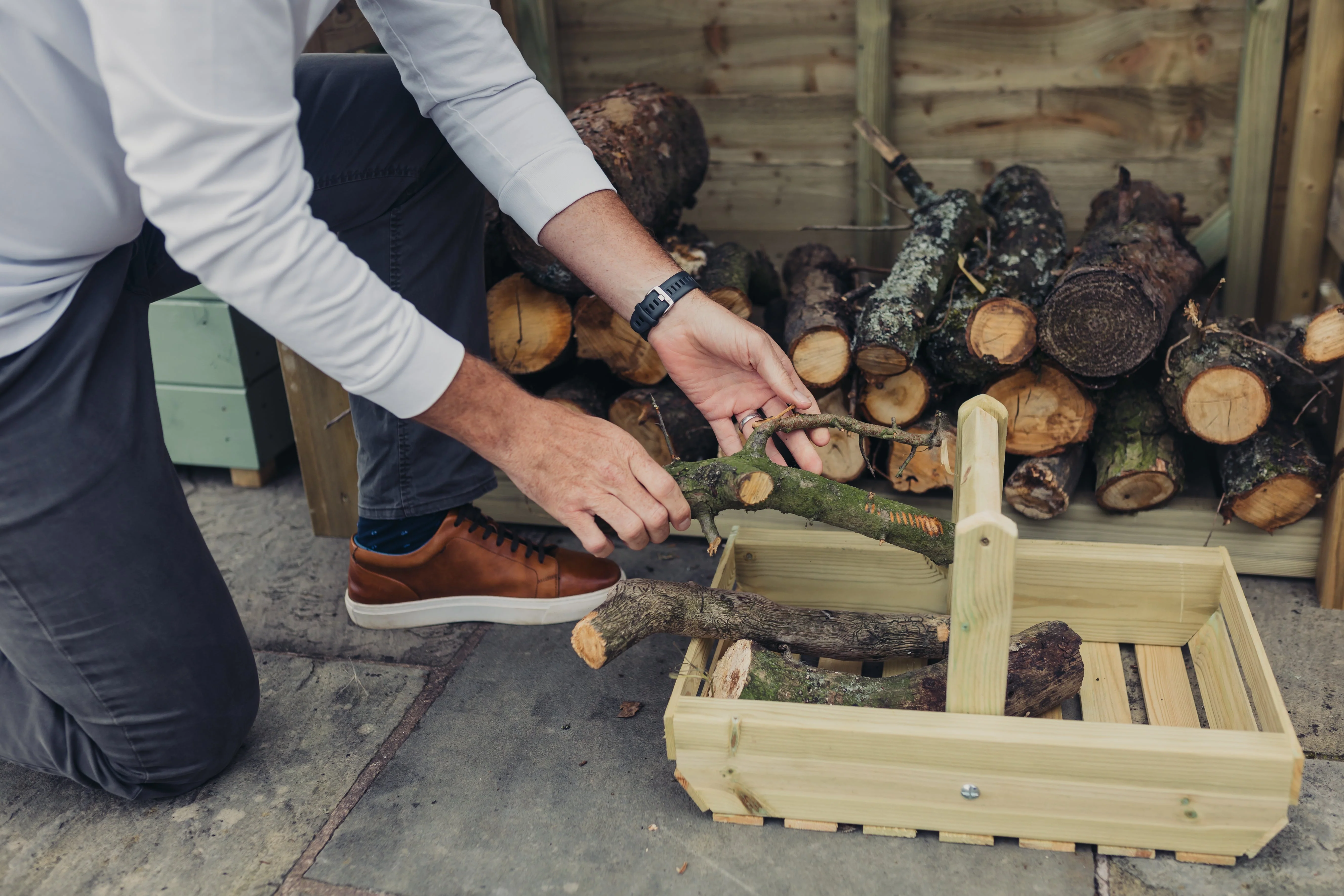 Heavy Duty Garden Log 150cm wide x 60cm deep Store by Churnet Valley - LSOP4X5 - Image 3