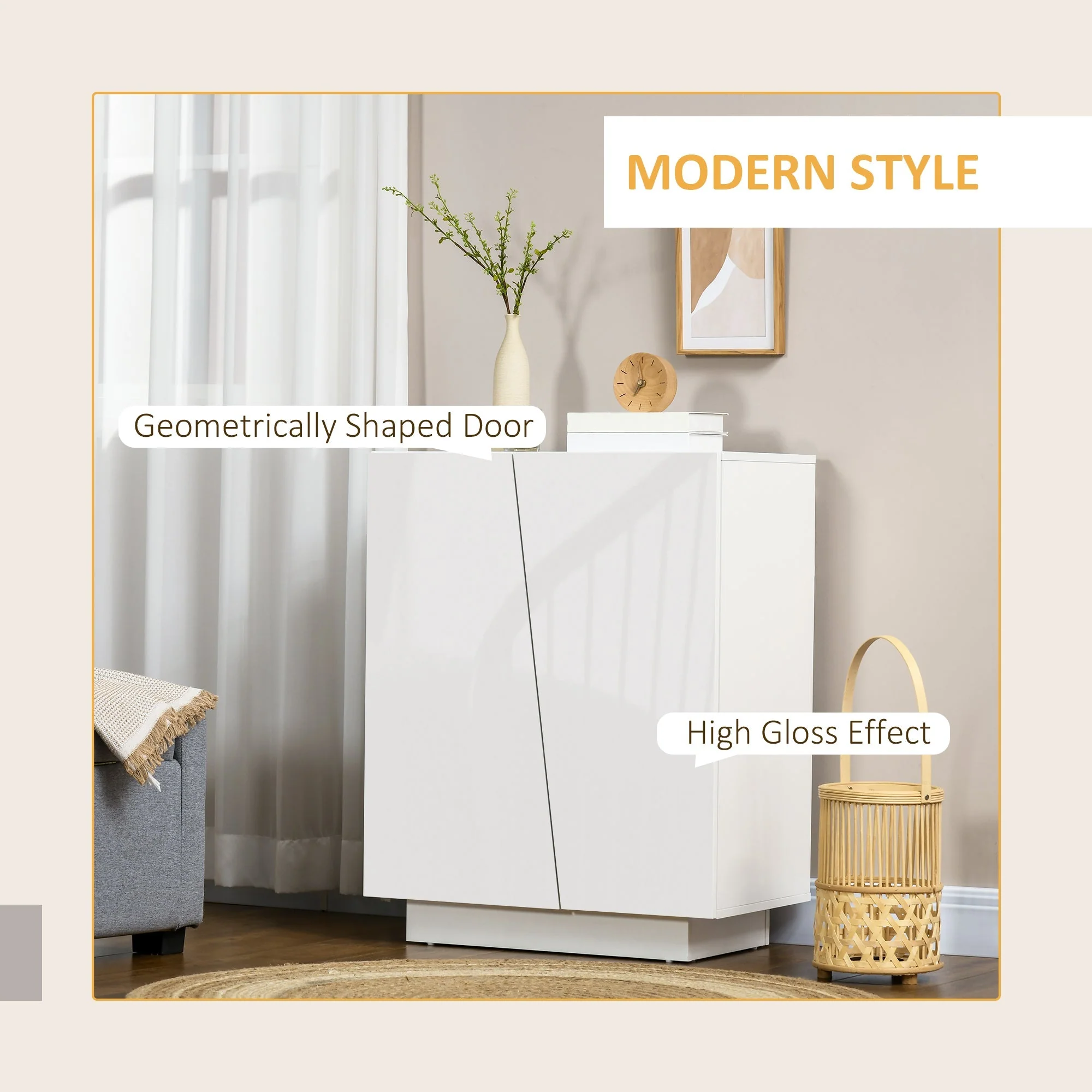 High Gloss Storage Cabinet - Image 4