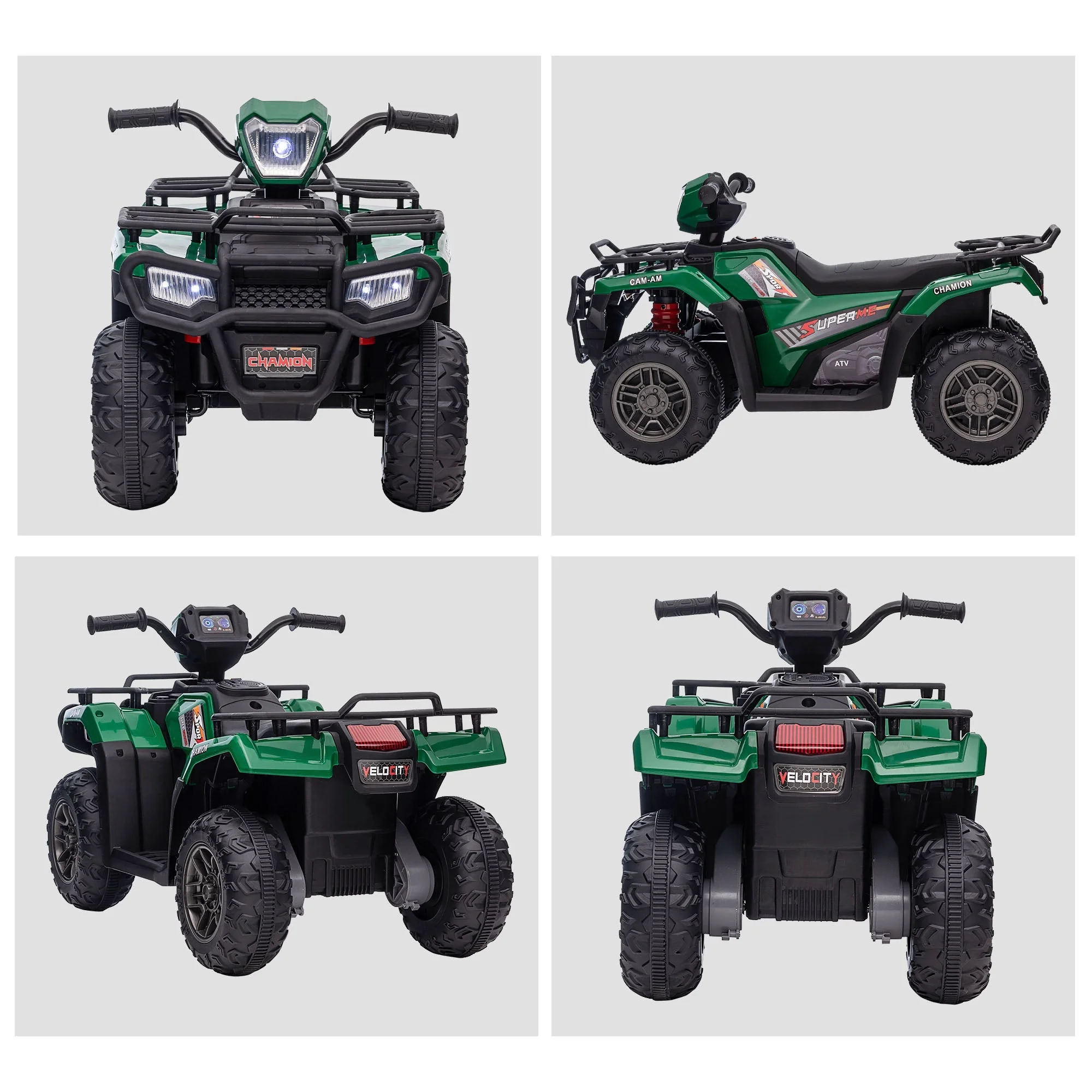 Homcom 12V Kids Quad Bike With Forward Reverse Functions - Image 7