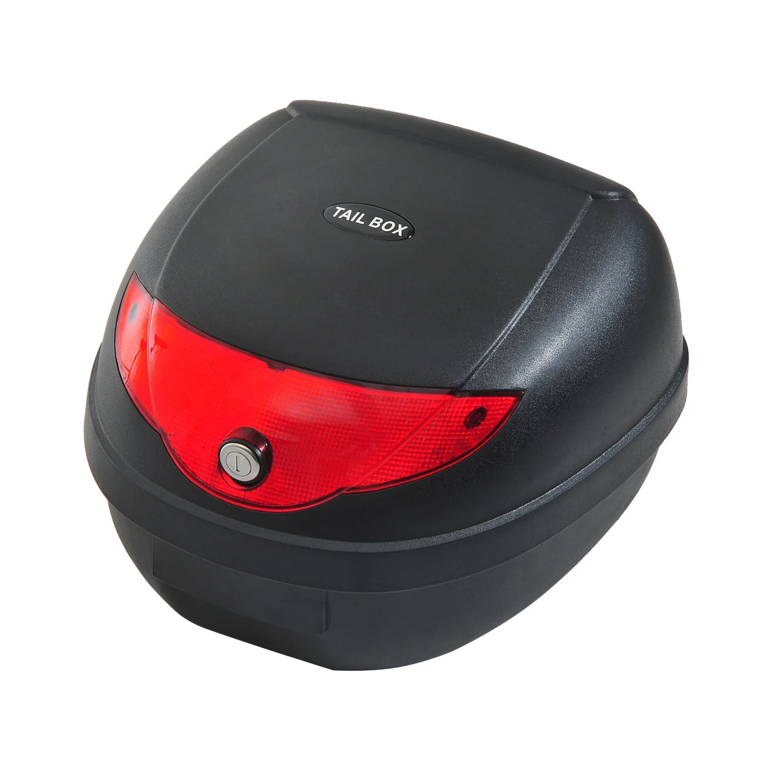 Homcom 24 L Motorcycle Luggage Case Withreflectors-Black/Red - Image 8