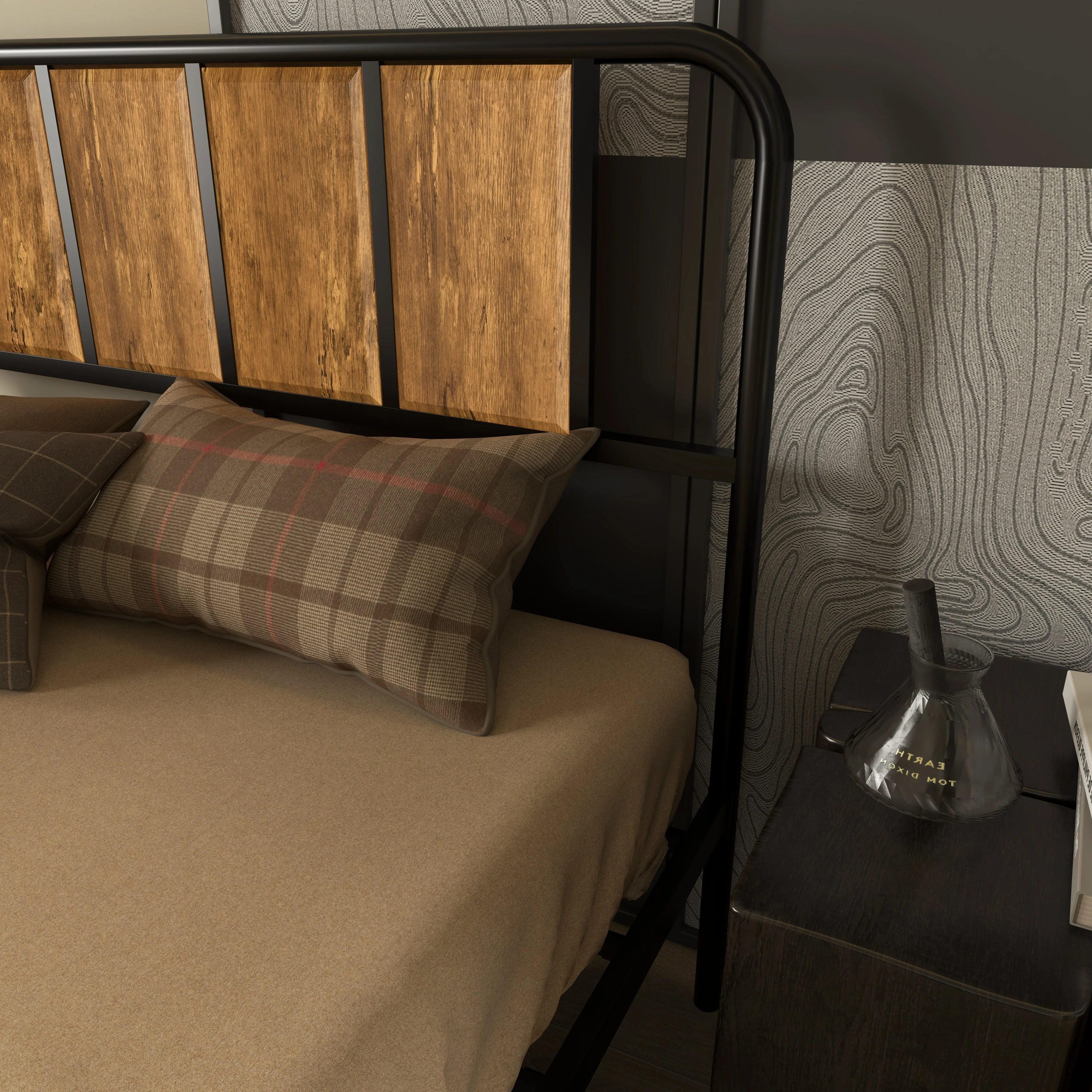 Homcom 25.5cm Double Bed Frame - Image 9