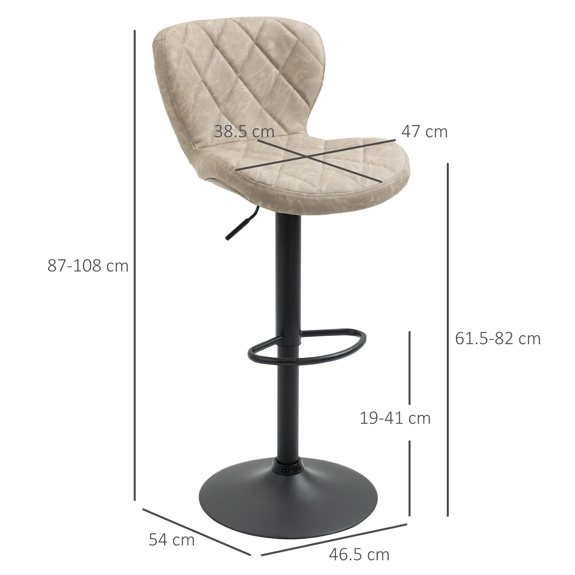 Homcom Bar Stools - Image 3