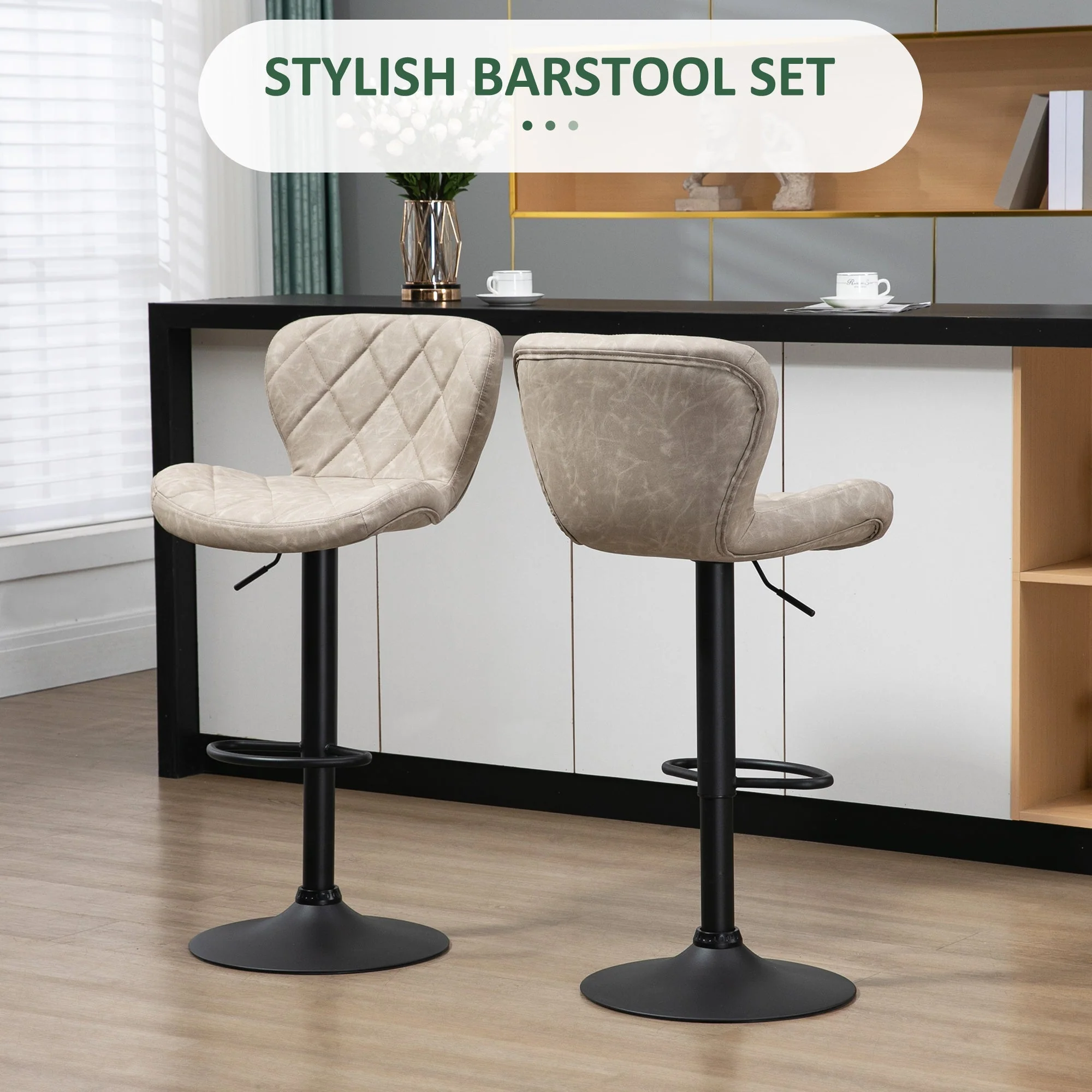 Homcom Bar Stools - Image 4