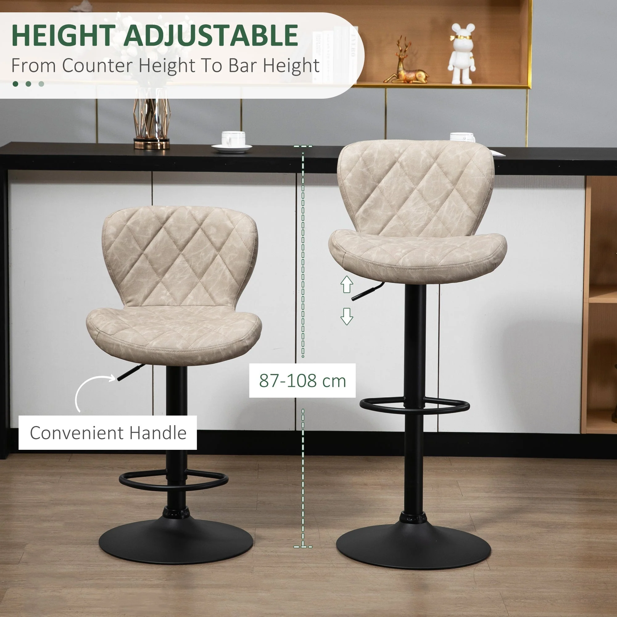 Homcom Bar Stools - Image 5