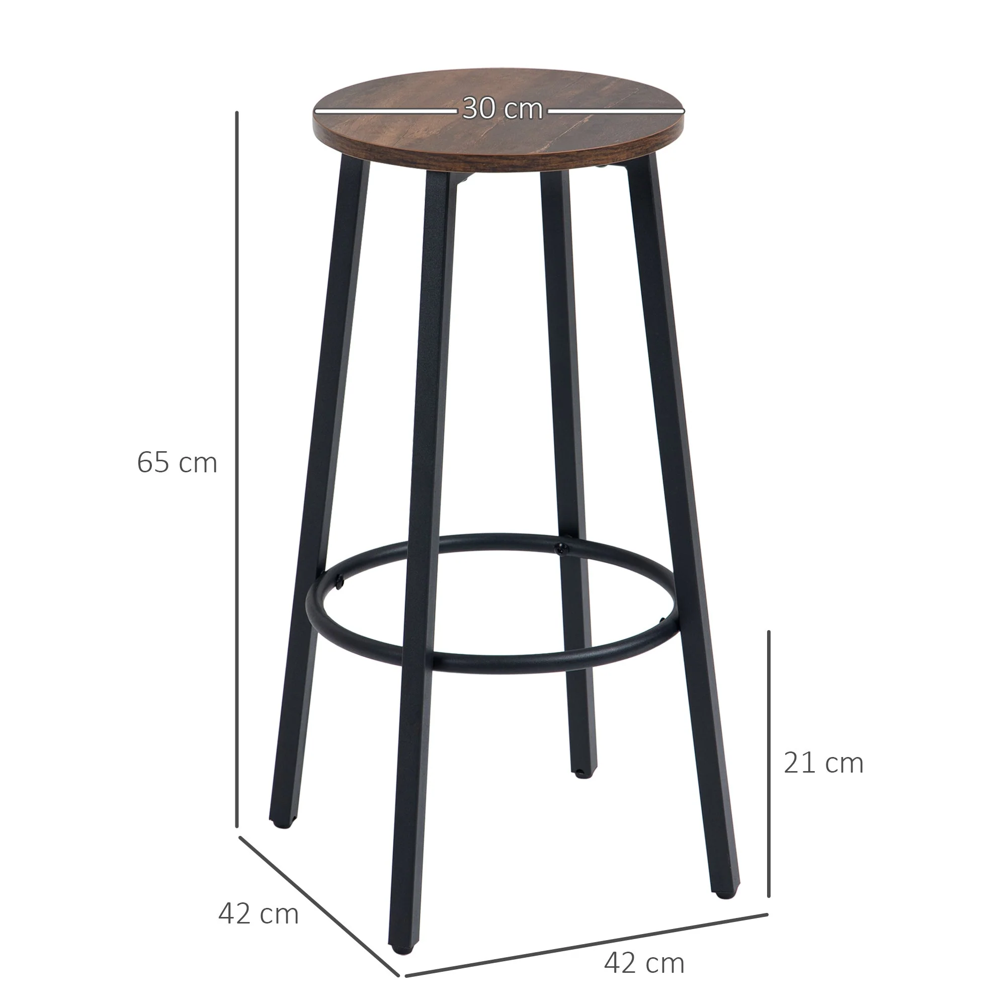 Homcom Bar Stools - Image 3