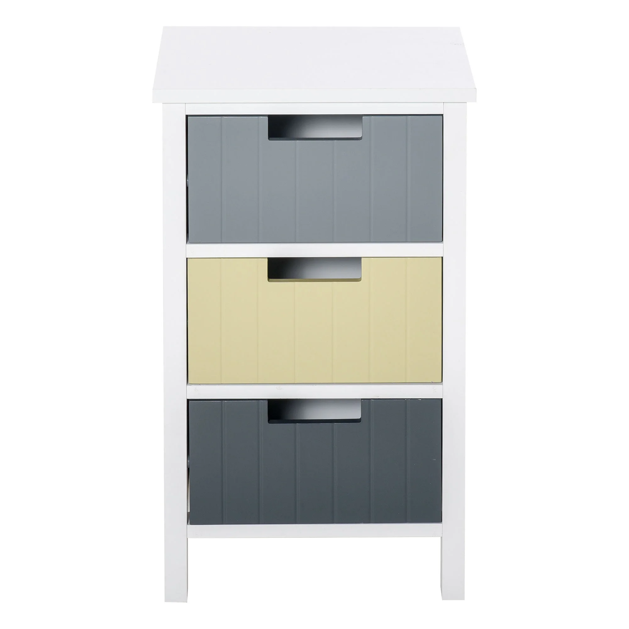 Homcom Chest of Drawers Storage Side Cabinet w/ 3 Detachable Drawers Home Furniture - Image 8