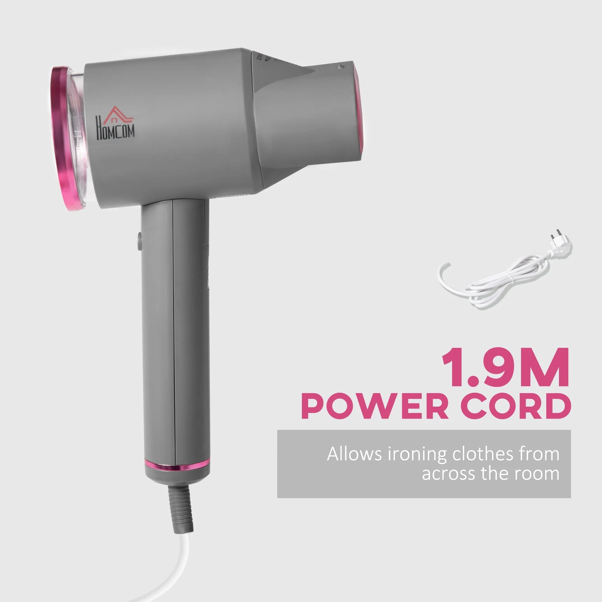 Homcom Clothes Steamer - Image 7