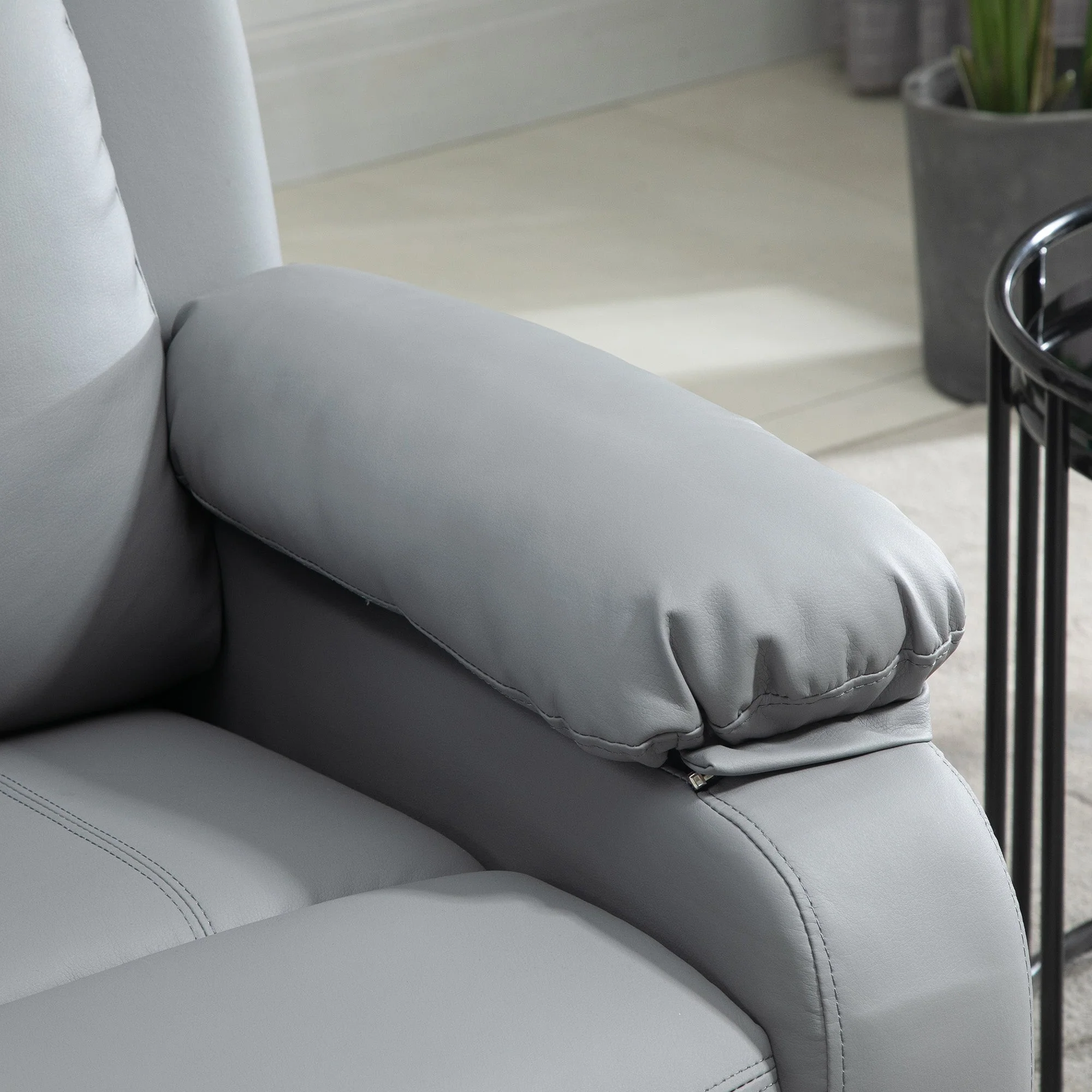Homcom Electric Power Lift Recliner Chair Vibration Massage Reclining Chair with Remote Control and Side Pocket - Image 8