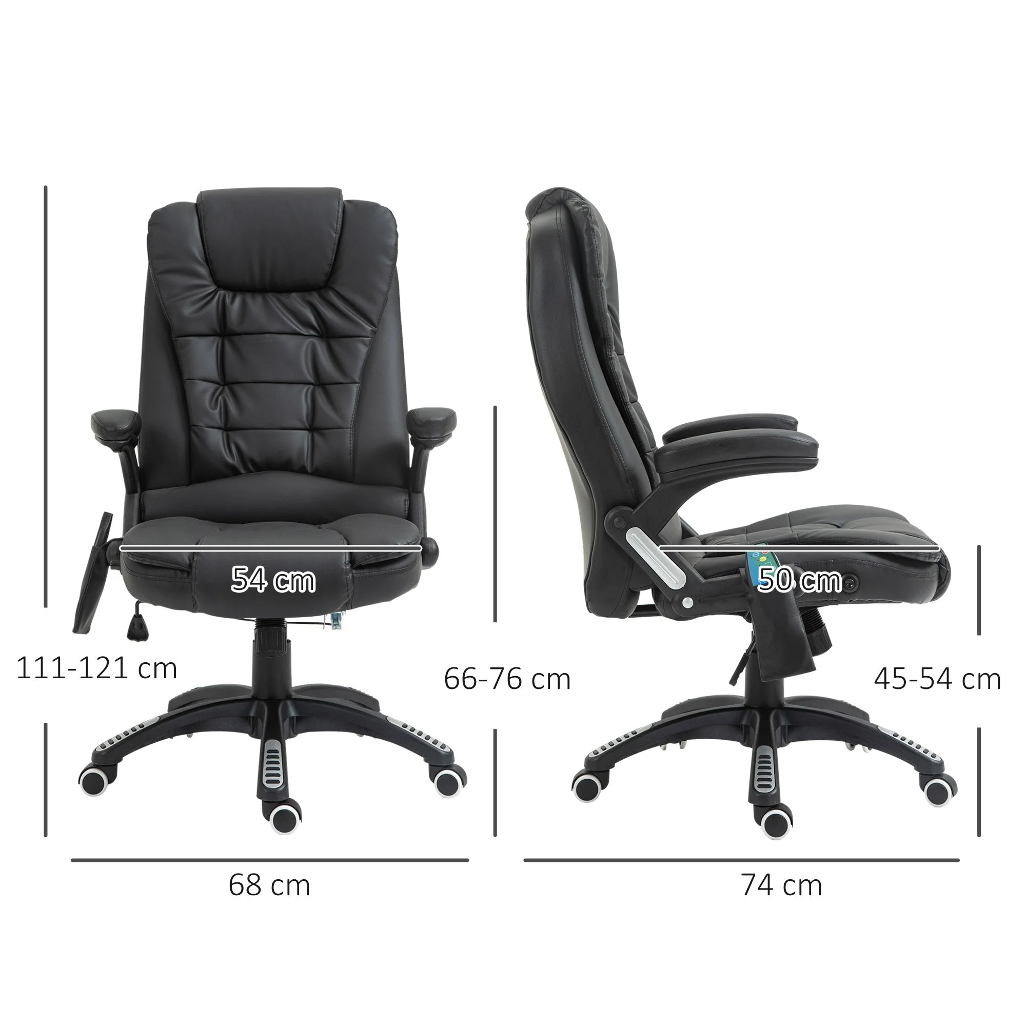 Homcom Executive Office Chair With Massage And Heat - Image 3