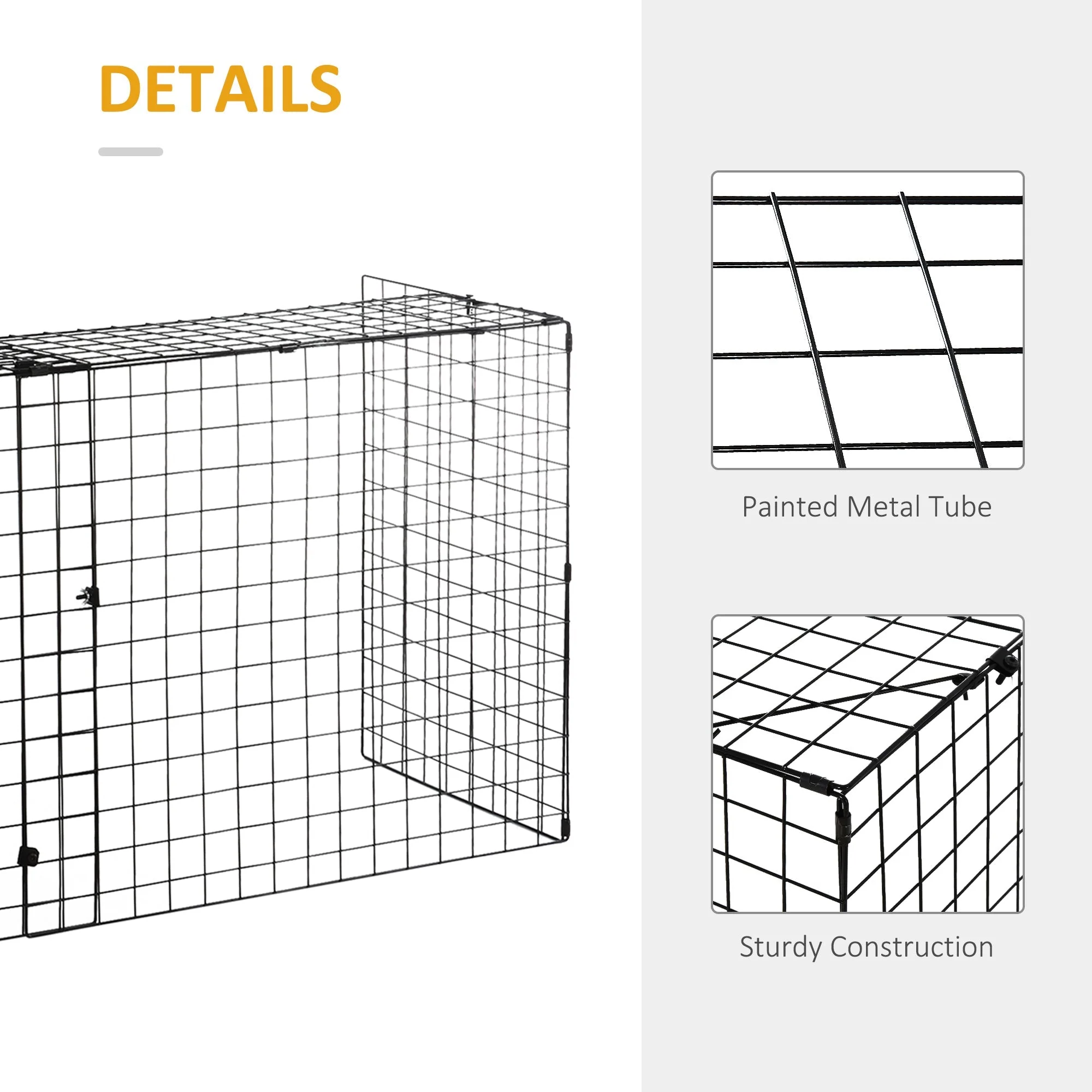 Homcom Extendable Fireguard Screen-Black - Image 6