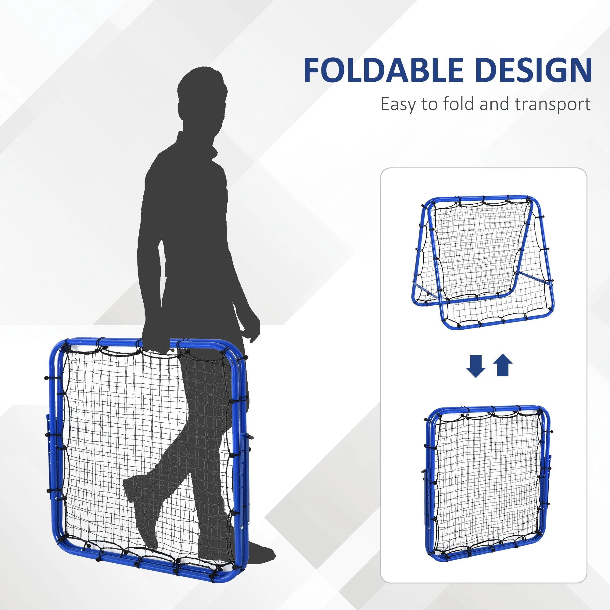 Homcom Football Rebounder Net - Image 5