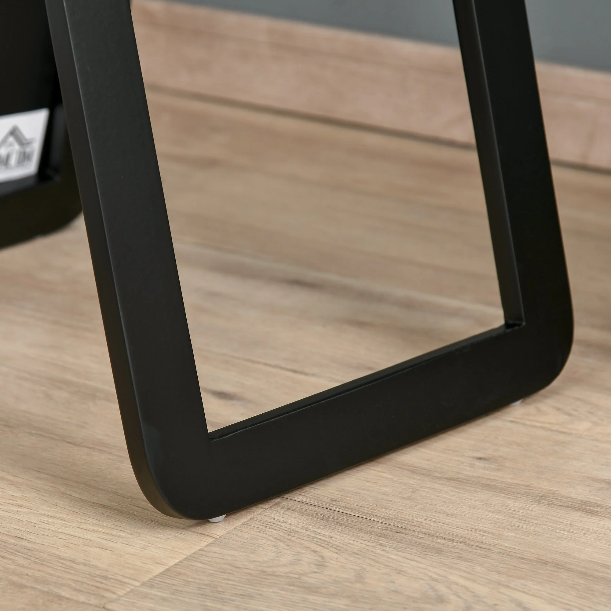 Homcom Full Length Mirror Floor Standing or Wall Mount Dressing Mirror Bedroom Black - Image 8