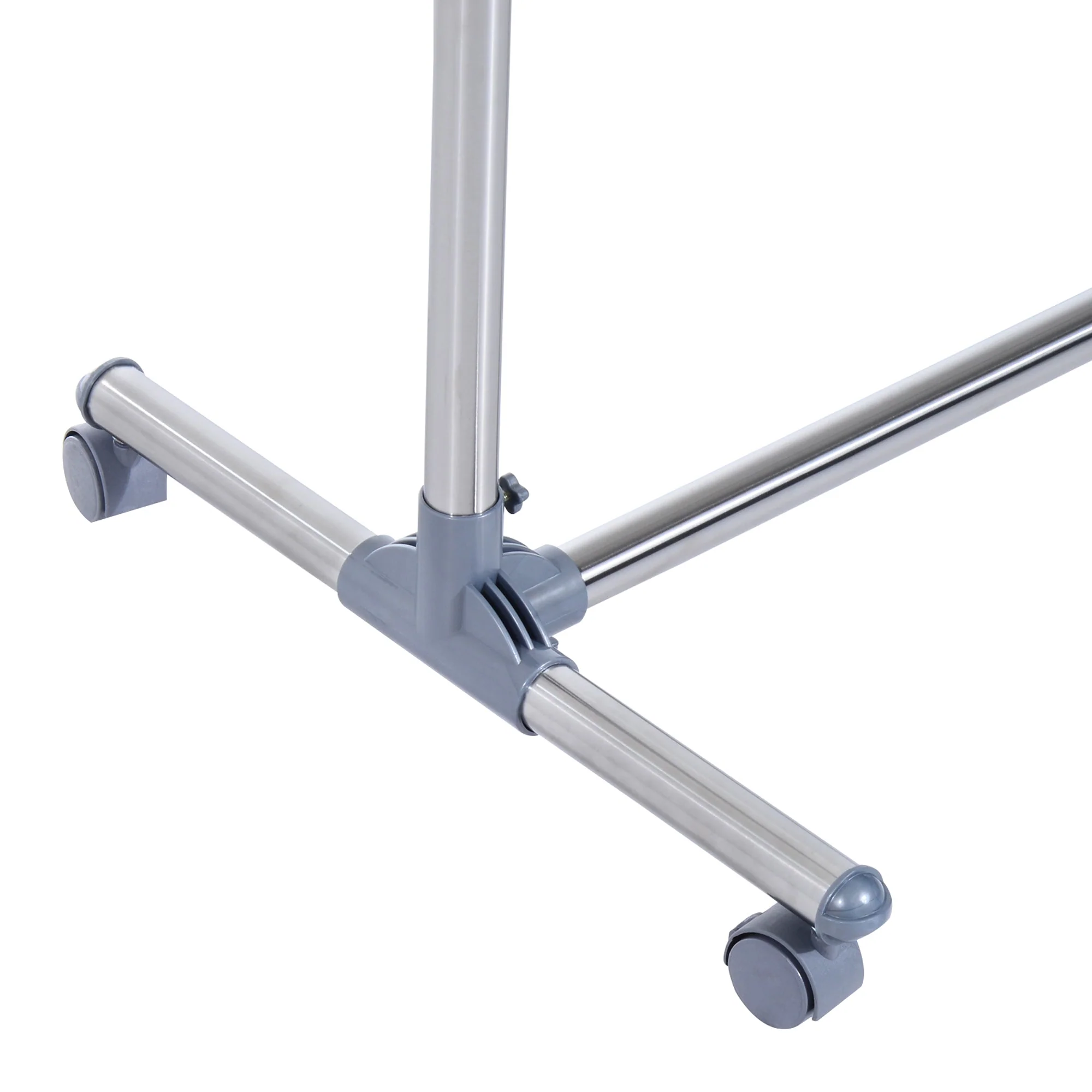 Homcom Heavy Duty Clothes Hanger Garment Rail Hanging Display Stand Rack With Wheels Adjustable - Image 8