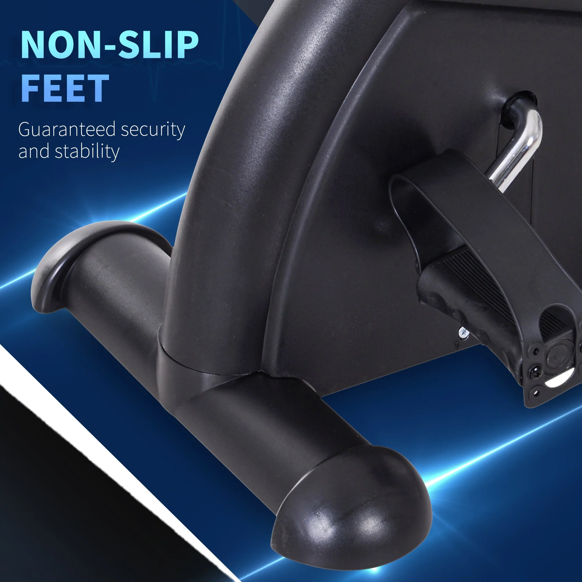 Homcom Mini Exercise Bike Under Desk Bike Fitness W/LCD Display - Image 6