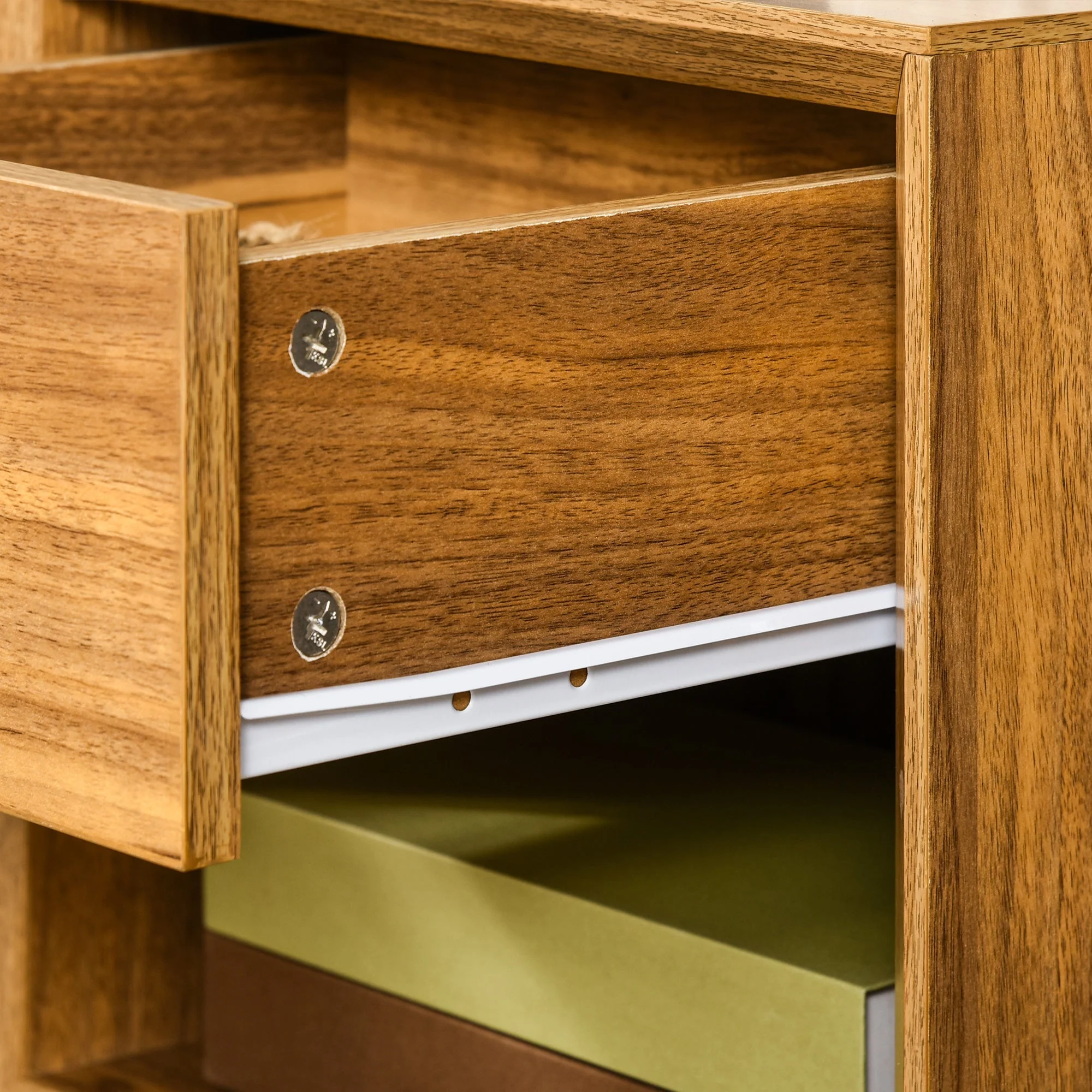 Homcom Modern Bedside Table Nightstand - Image 8