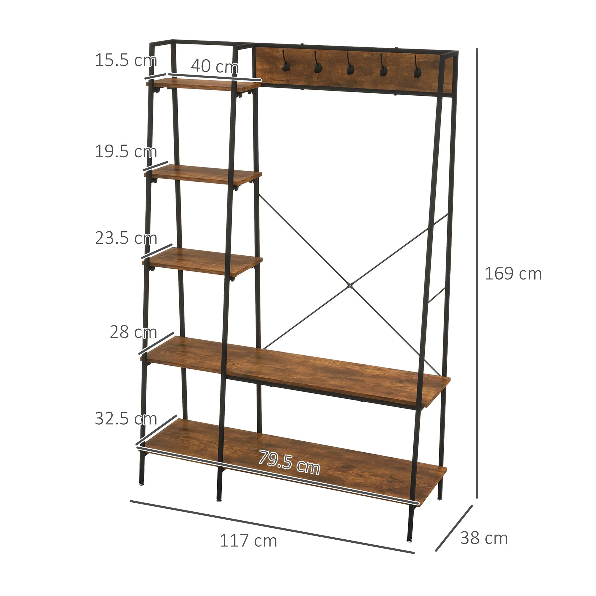 Industrial Coat Rack Stand - Image 3