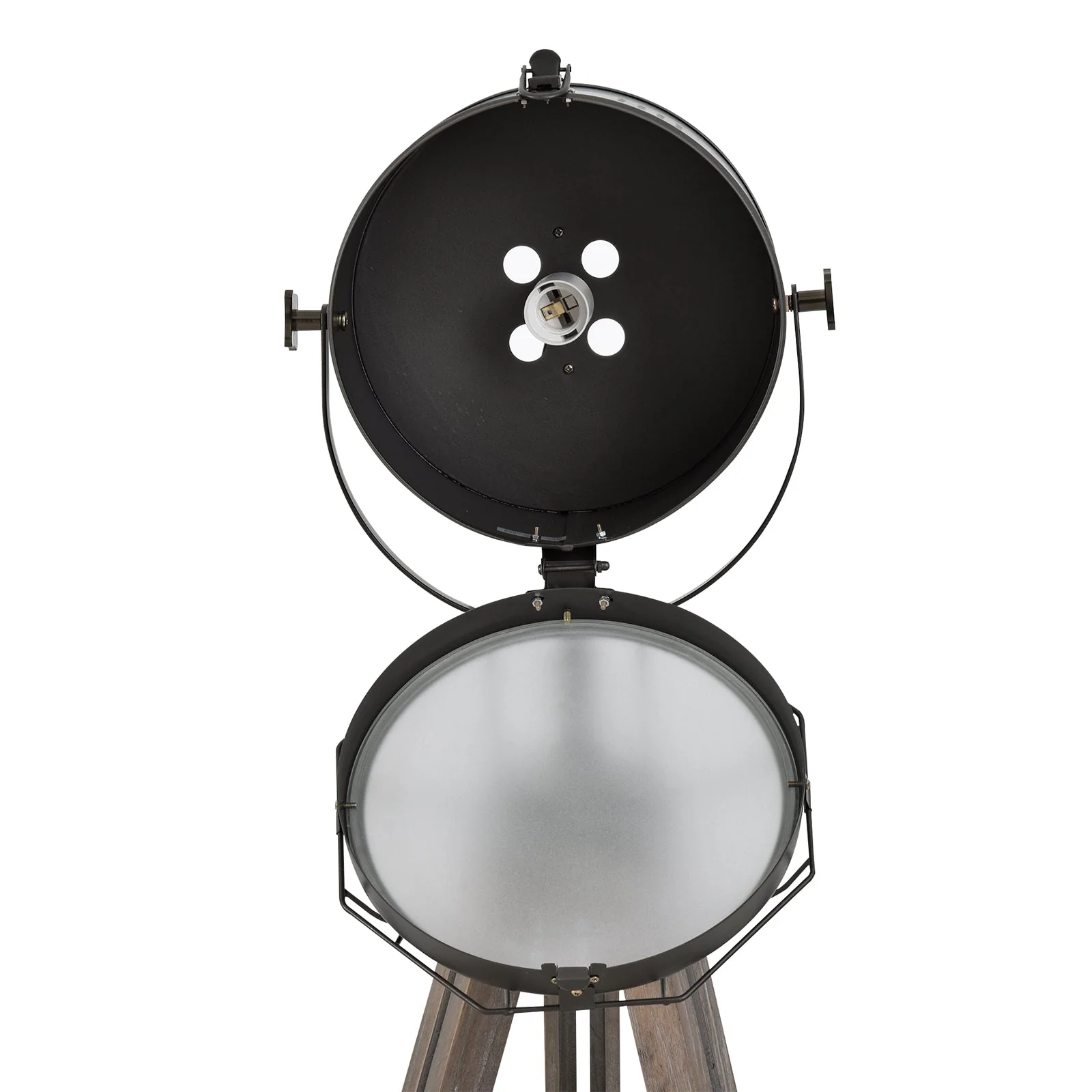 Industrial Style Adjustable Tripod Floor Lamp for Living Room Bedroom - Image 9