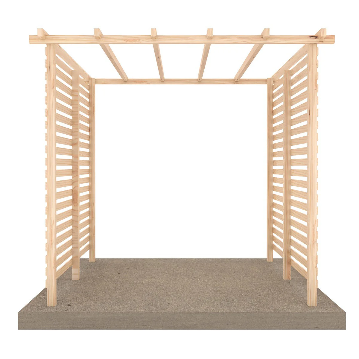 Ivy Garden Pergola & Sides by Shire Slatted - Image 4