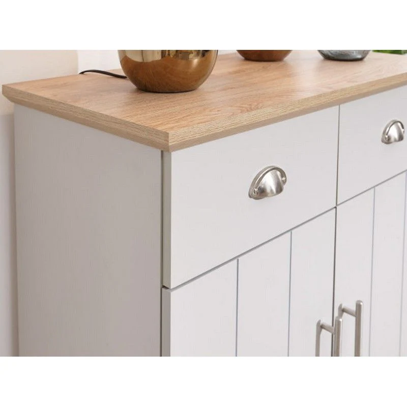 Kendal Sideboard Grey 2 Doors 4 Shelves 2 Drawers - Image 5