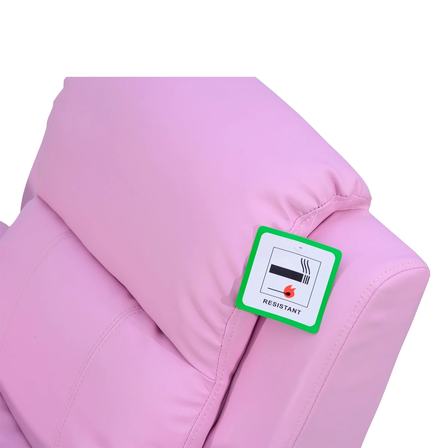 Kids Children Recliner Lounger Armchair Games Chair Sofa Seat PU Leather Look w/ Storage Space on Arms Pink - Image 8