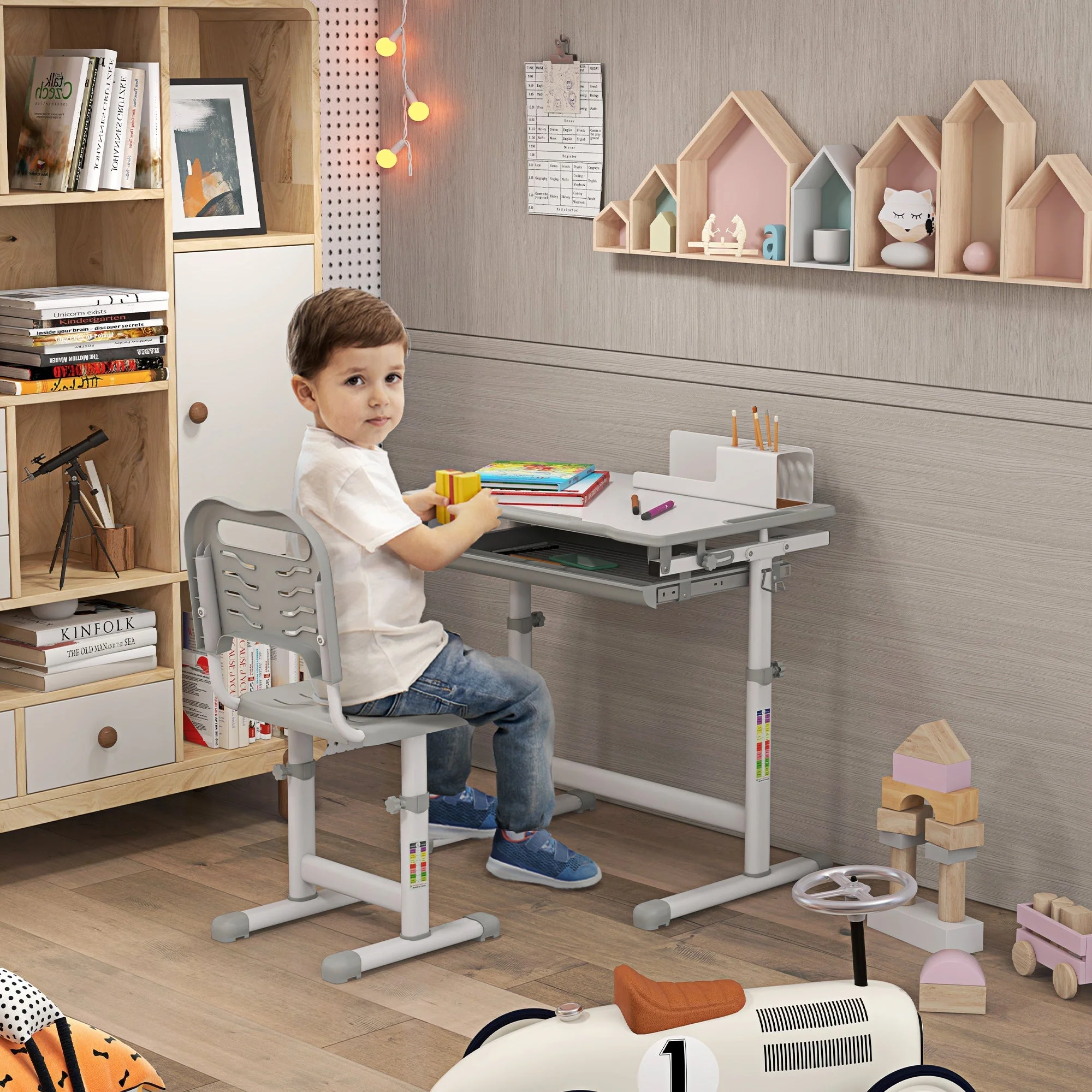 Kids Desk and Chair Set - Image 2