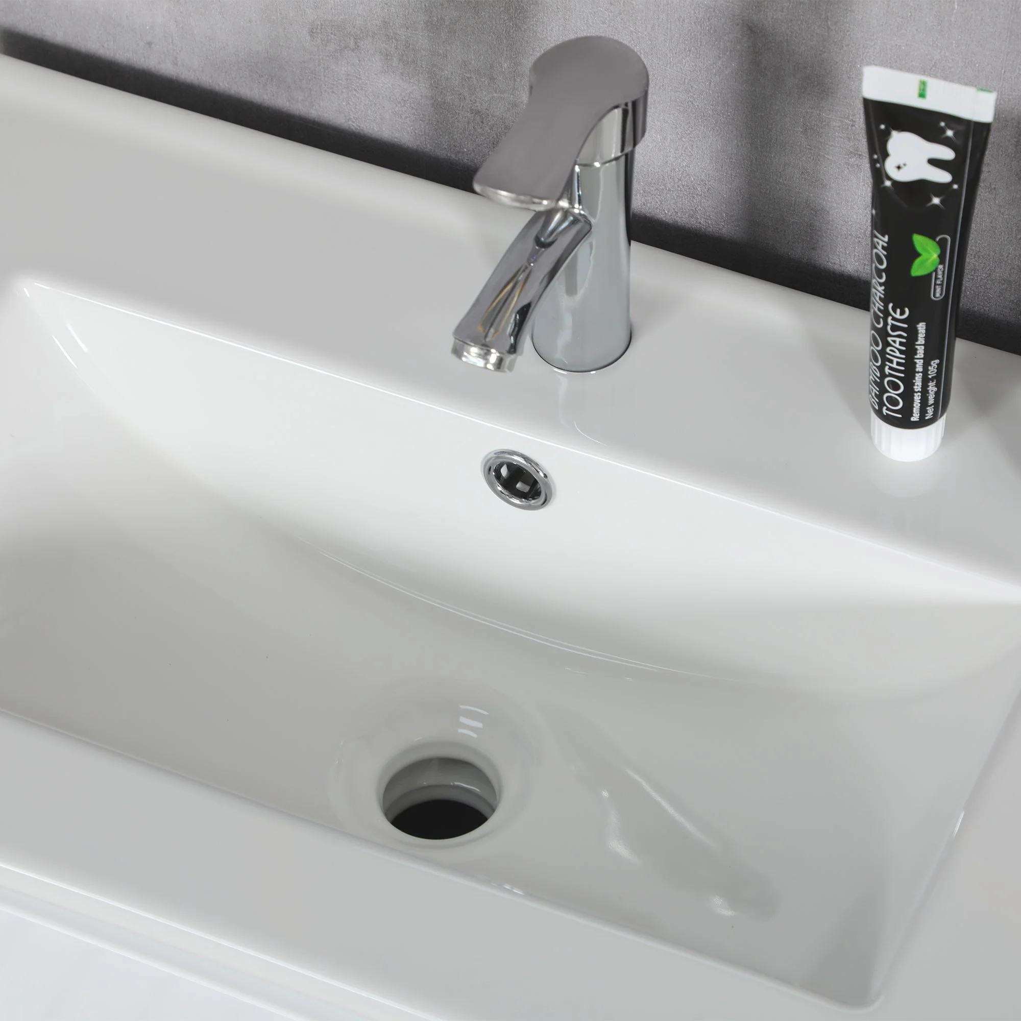 kleankin 600mm Bathroom Vanity Unit with Basin and Single Tap Hole - Image 8