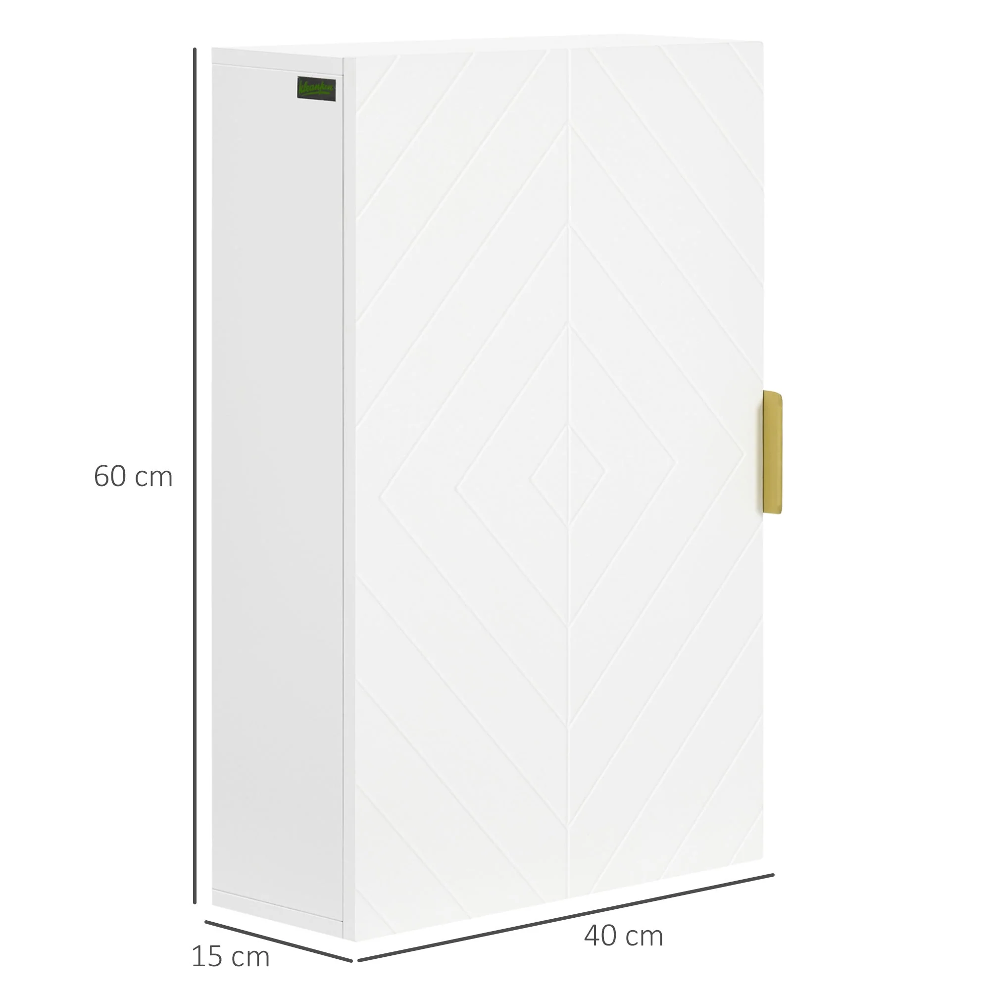 kleankin Bathroom Wall Cabinet - Image 2