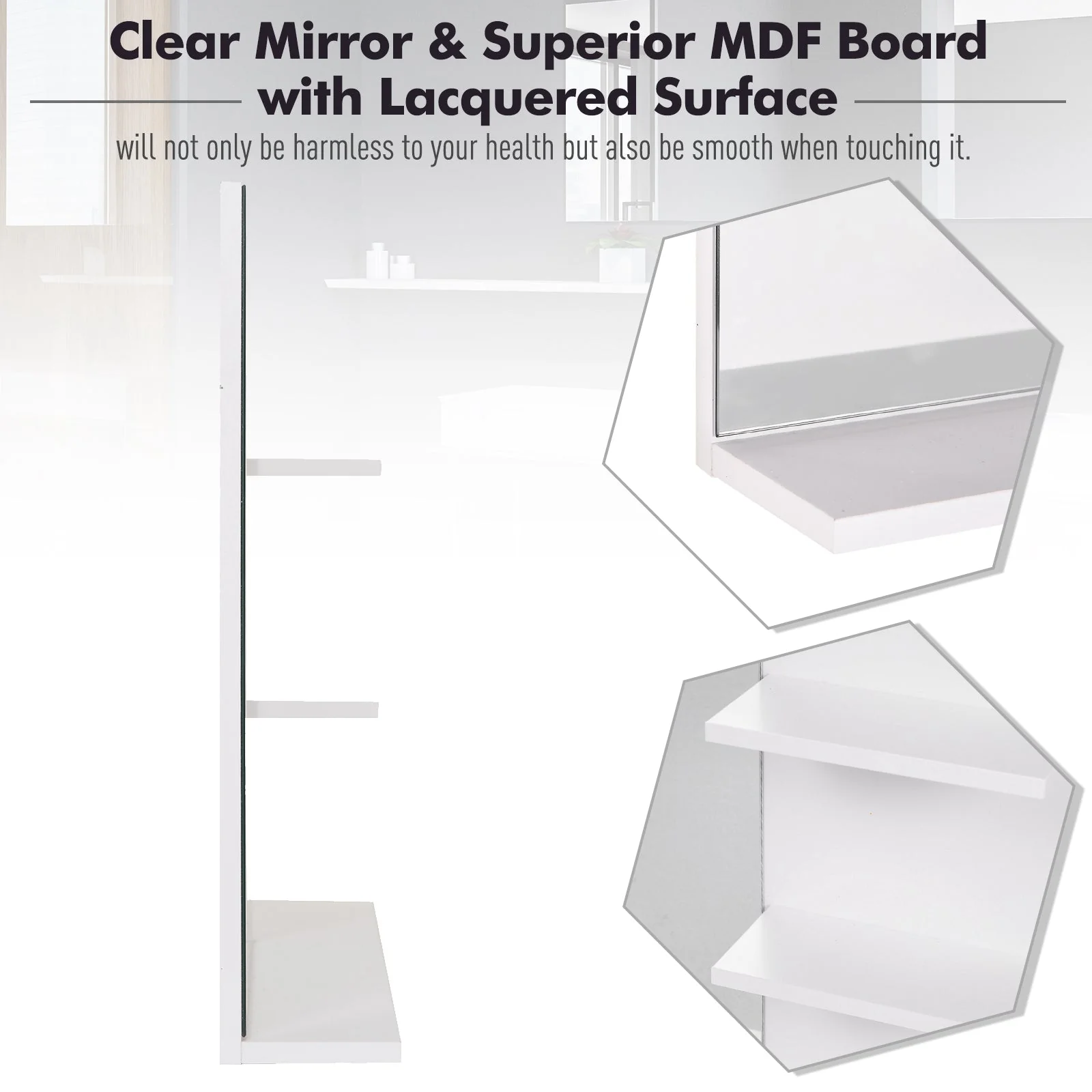 kleankin Modern Bathroom Mirror - Image 7