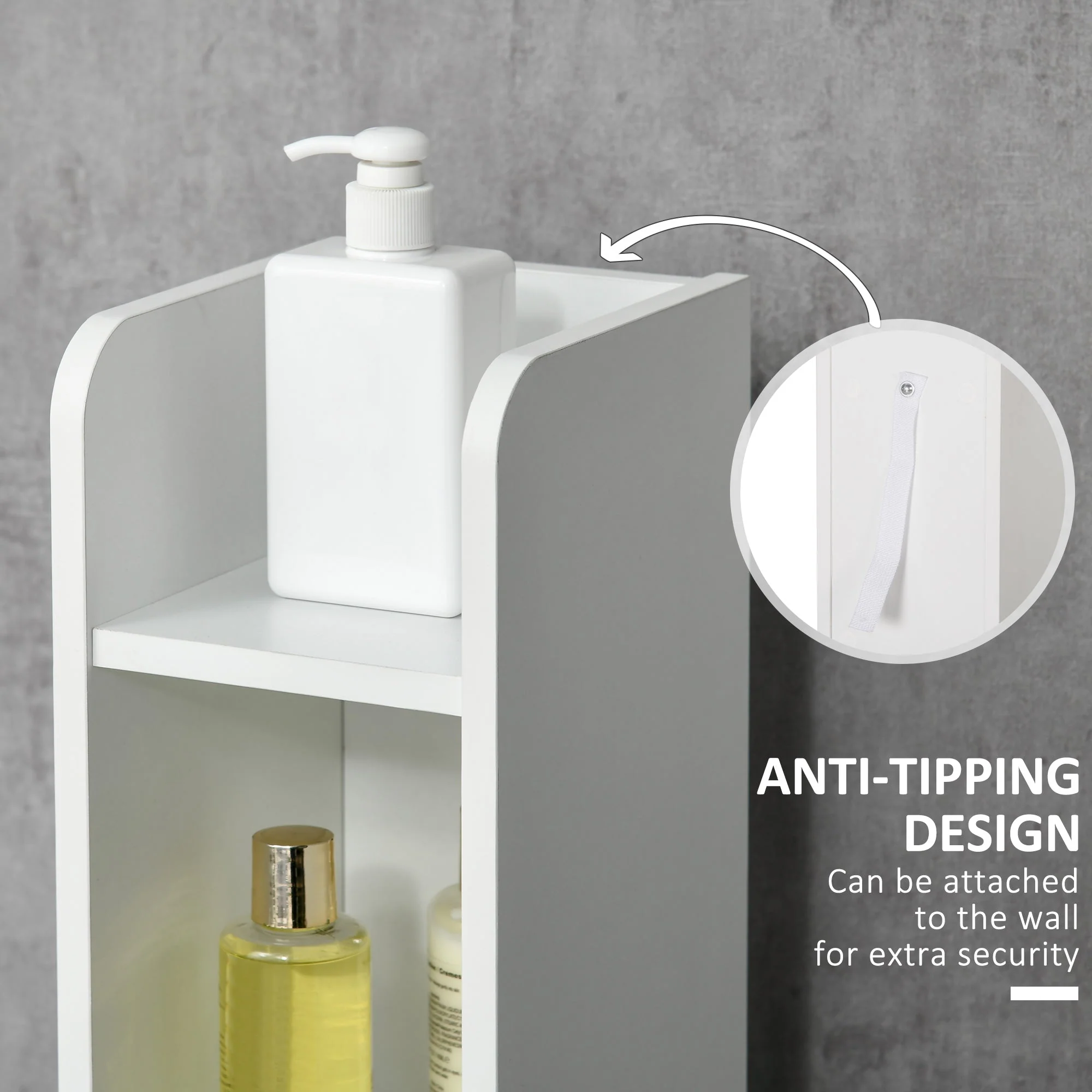 kleankin Modern Bathroom Storage Cabinet - Image 5
