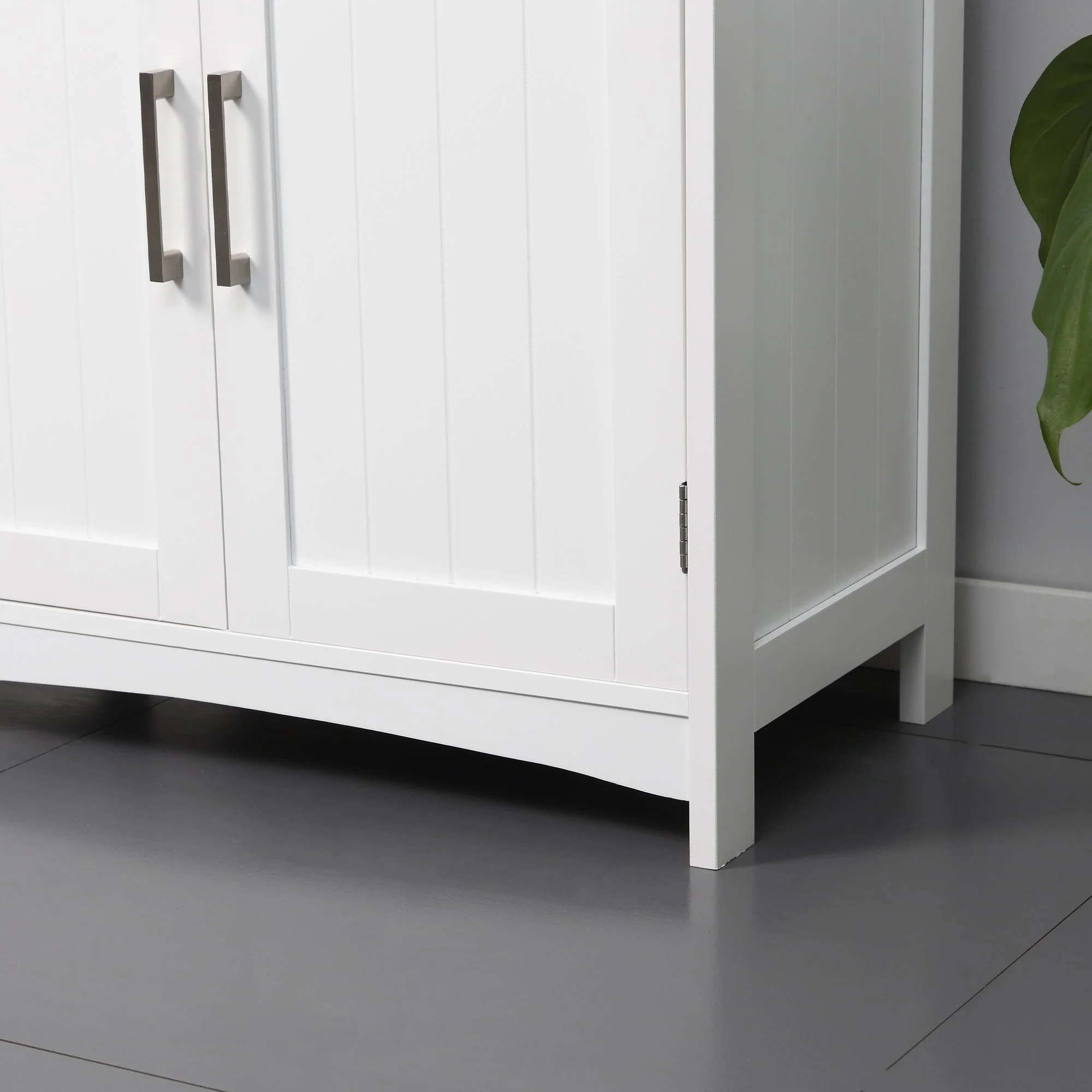 kleankin Pedestal Under Sink Cabinet with Double Doors - Image 7