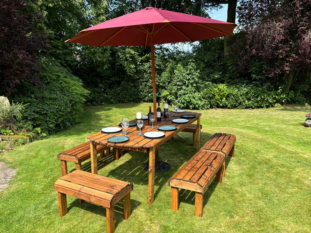 Knights Garden Patio Dining Set by Charles Taylor - 10 Seats - Image 10