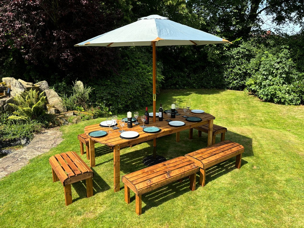 Knights Garden Patio Dining Set by Charles Taylor - 10 Seats - Image 3