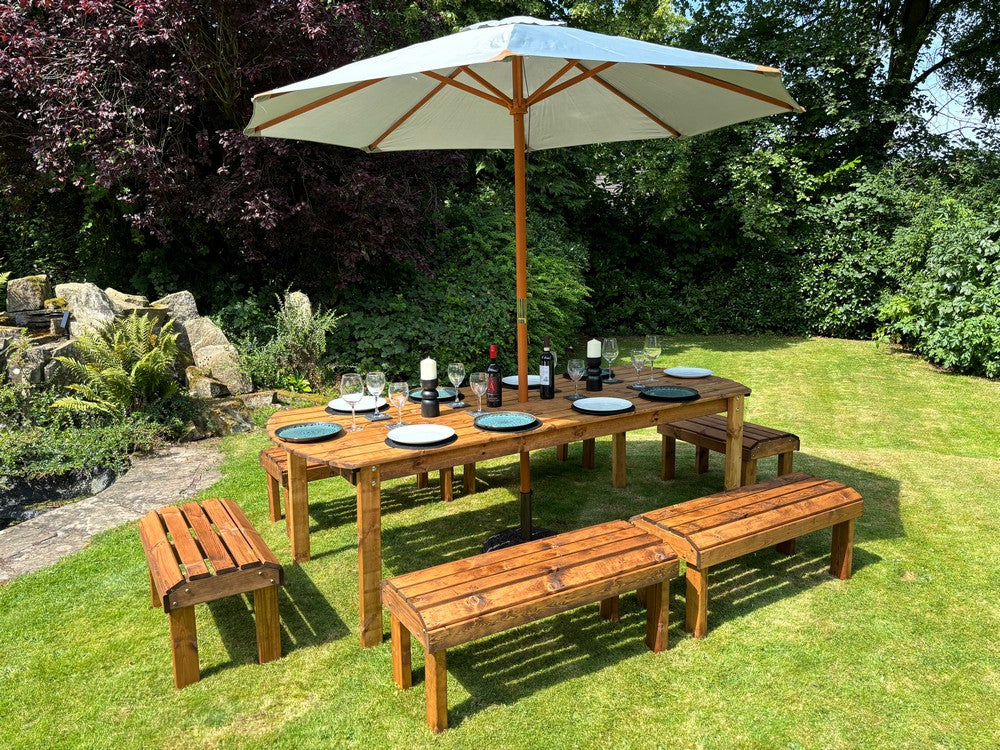 Knights Garden Patio Dining Set by Charles Taylor - 10 Seats - Image 4