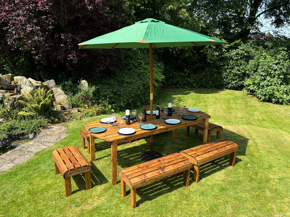 Knights Garden Patio Dining Set by Charles Taylor - 10 Seats - Image 6