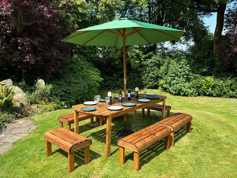 Knights Garden Patio Dining Set by Charles Taylor - 10 Seats - Image 8