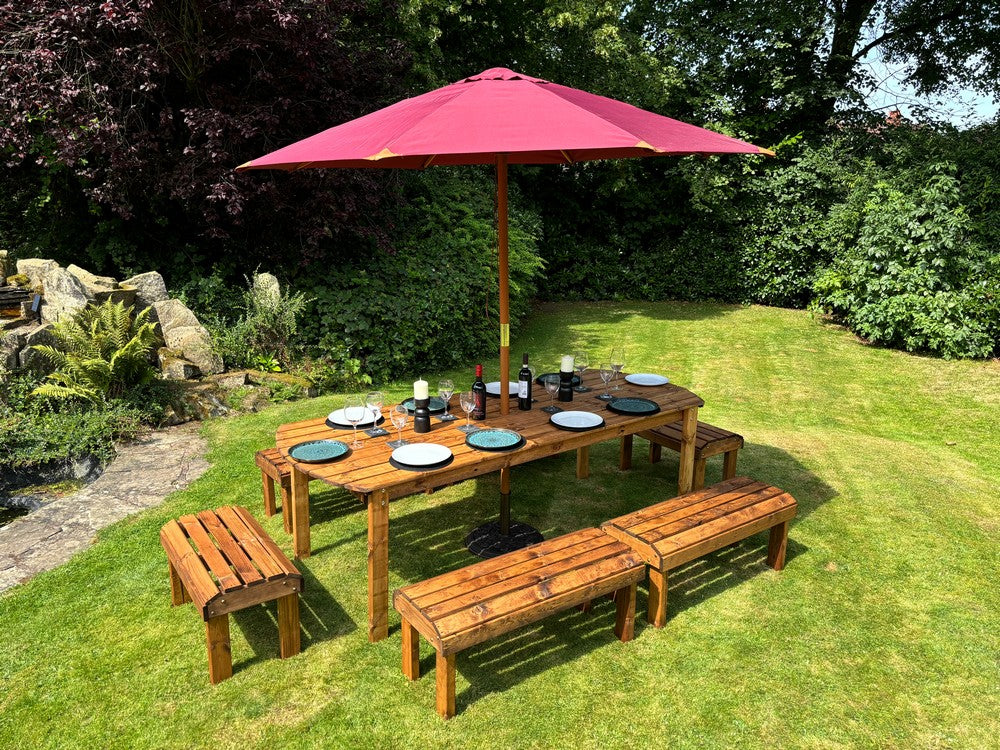Knights Garden Patio Dining Set by Charles Taylor - 10 Seats - Image 9