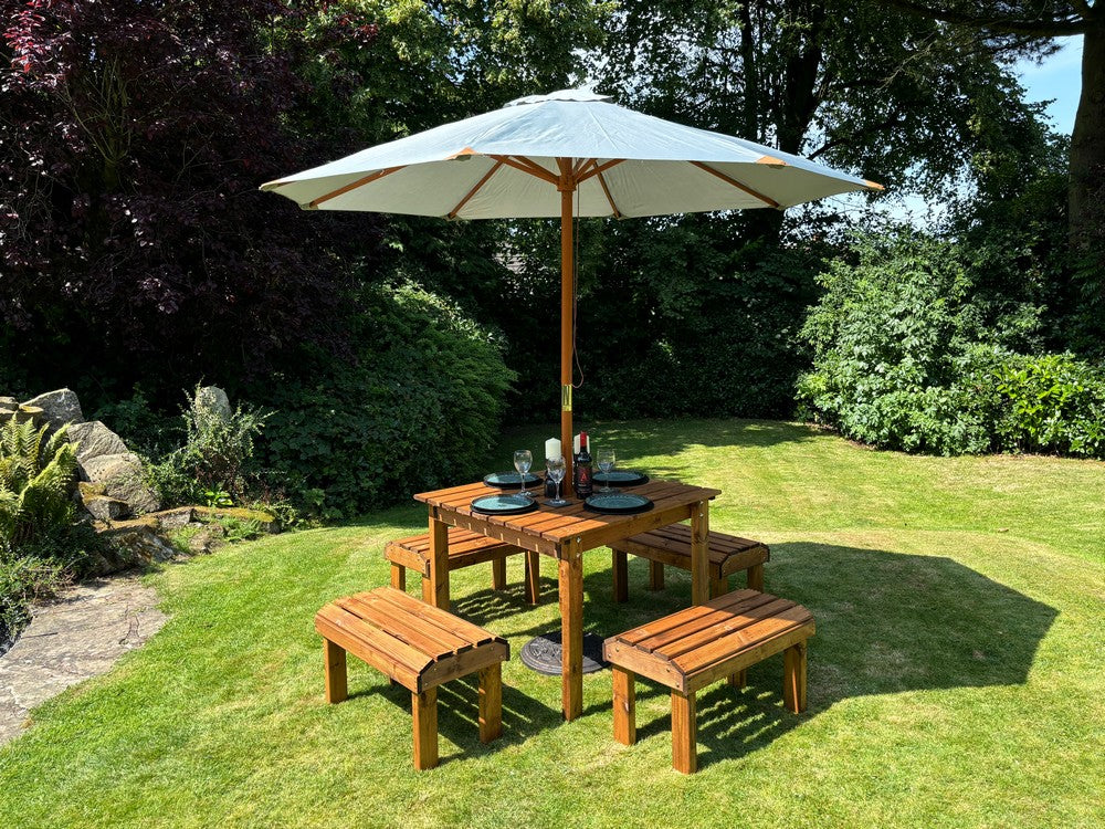 Knights Garden Patio Dining Set by Charles Taylor - 4 Seats - Image 4