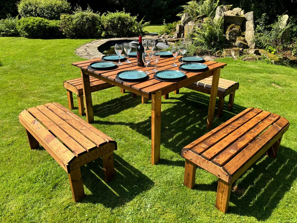 Knights Garden Patio Dining Set by Charles Taylor - 8 Seats - Image 27