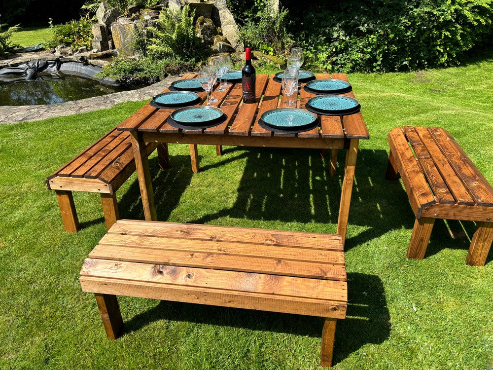 Knights Garden Patio Dining Set by Charles Taylor - 8 Seats - Image 28