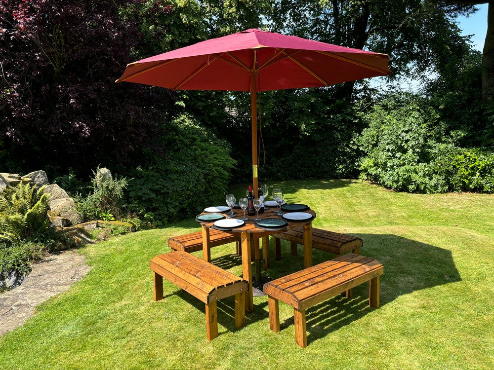 Knights Garden Patio Dining Set by Charles Taylor - 8 Seats - Image 13