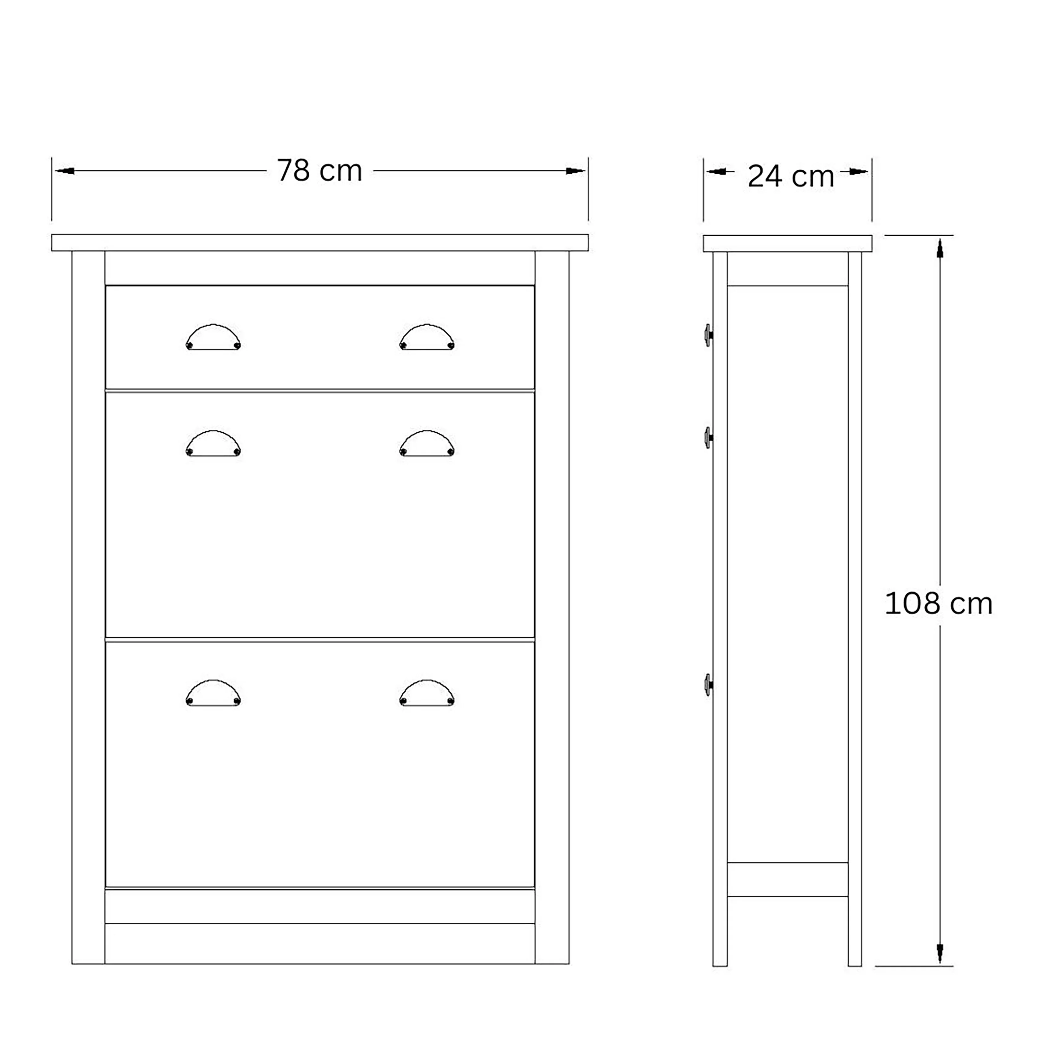 Lancaster Tall Shoe Storage Green 2 Doors 4 Shelves 1 Drawer - Image 6